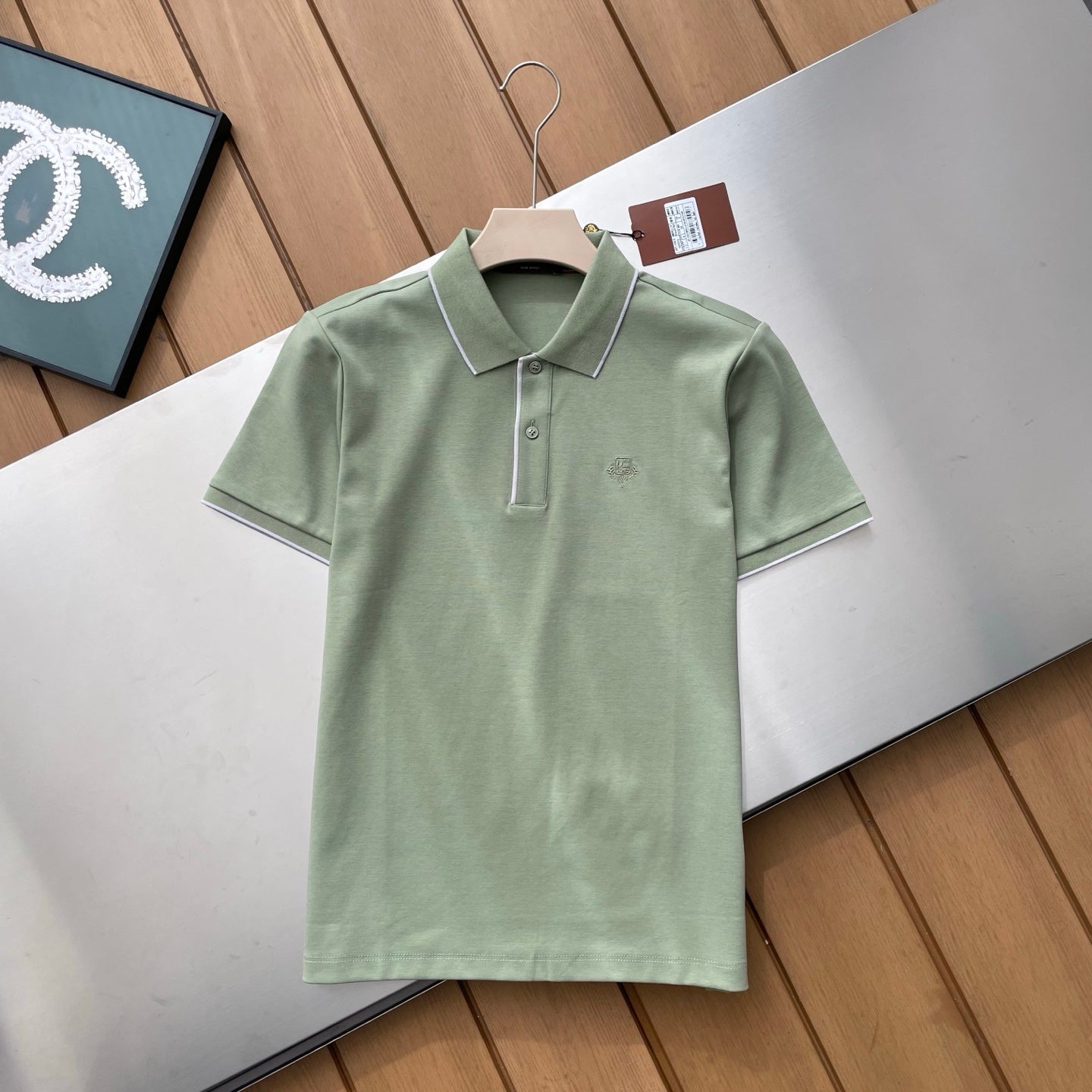 Loro Piana Embossed Embroidery Ice Silk Polo Shirt – 2026SS