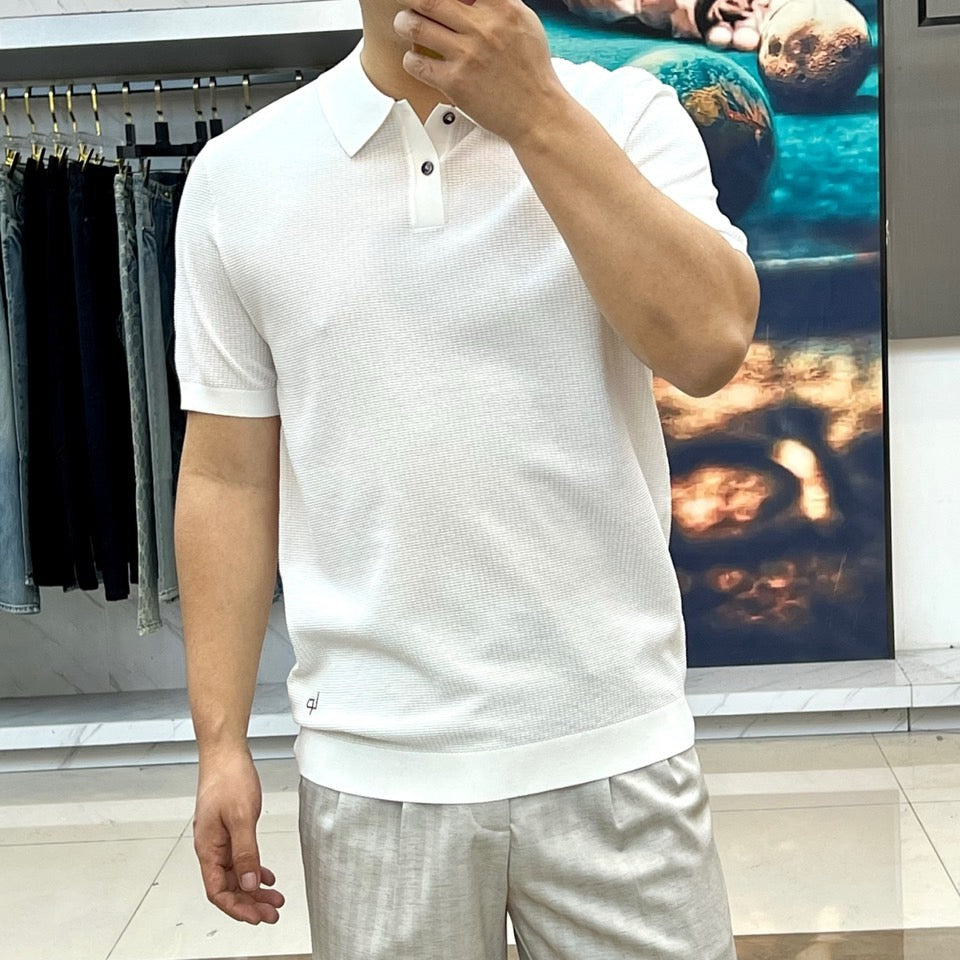 Loro Piana Knitted Ice Silk Polo Shirt – 2026SS