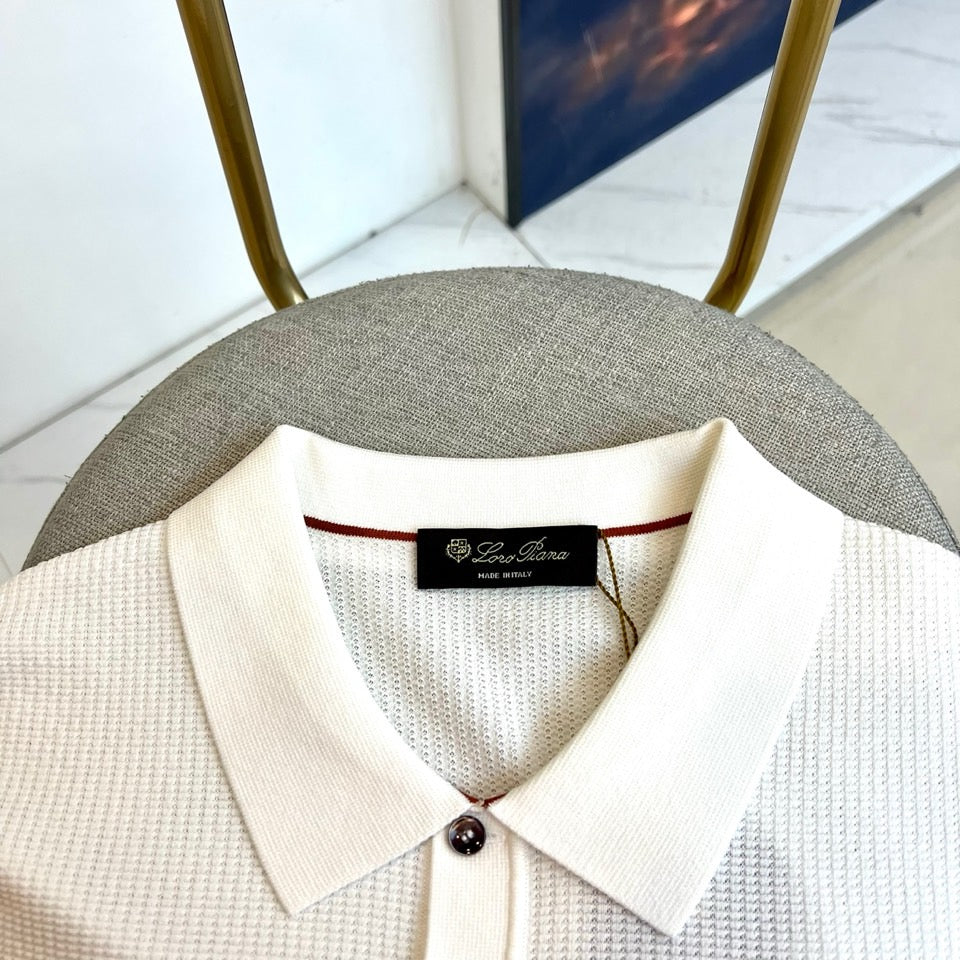 Loro Piana Knitted Ice Silk Polo Shirt – 2026SS