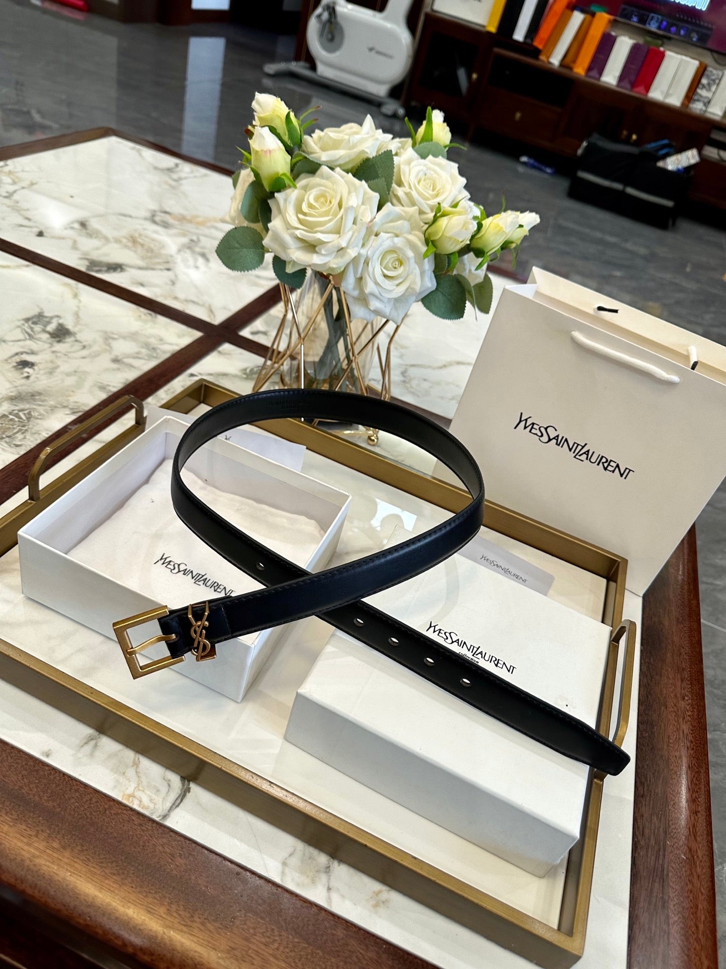 Saint Laurent Classic Leather Belt – 2.5cm