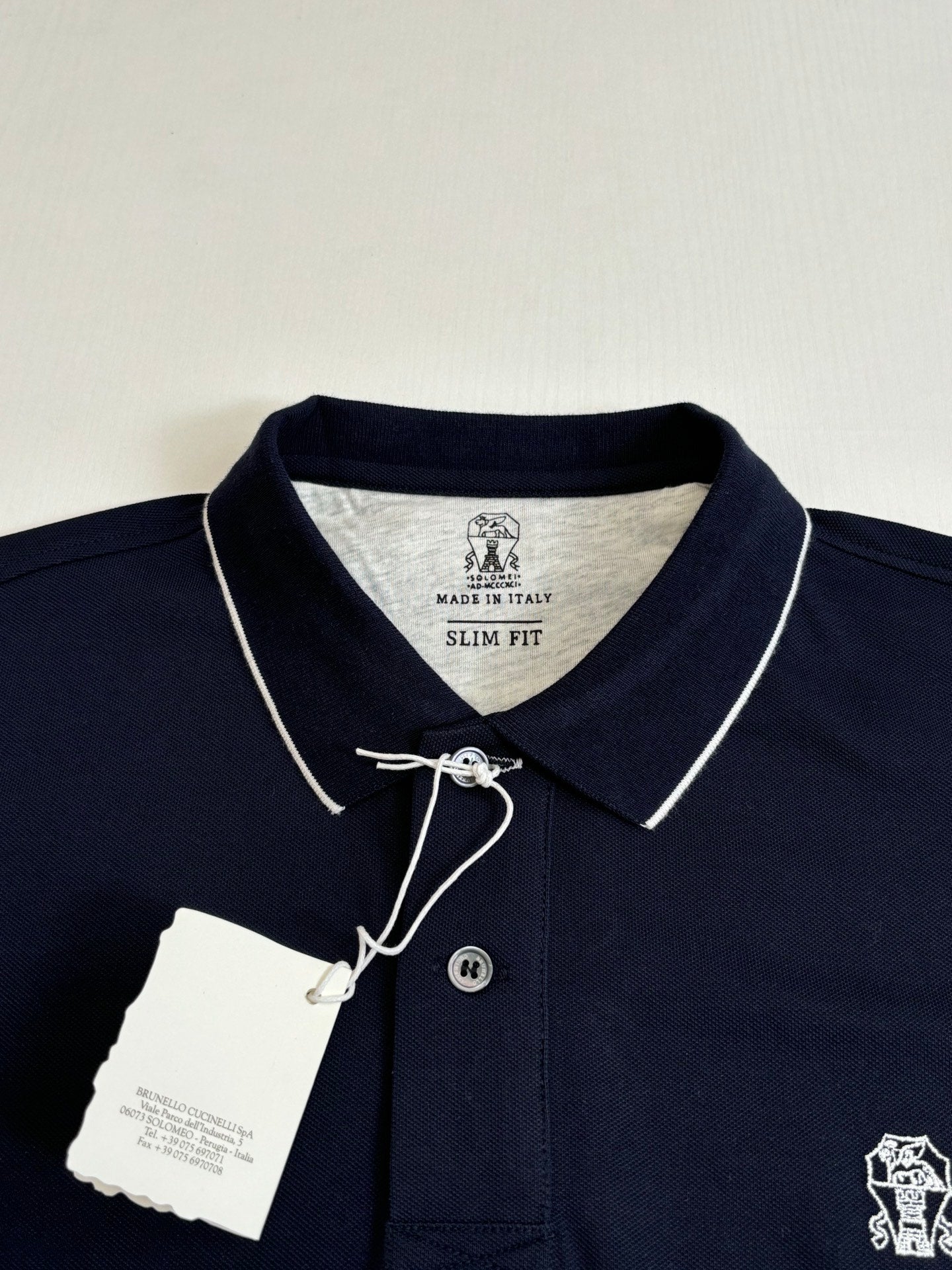 Brunello Cucinelli BC Logo Embroidered Polo Shirt – 2025