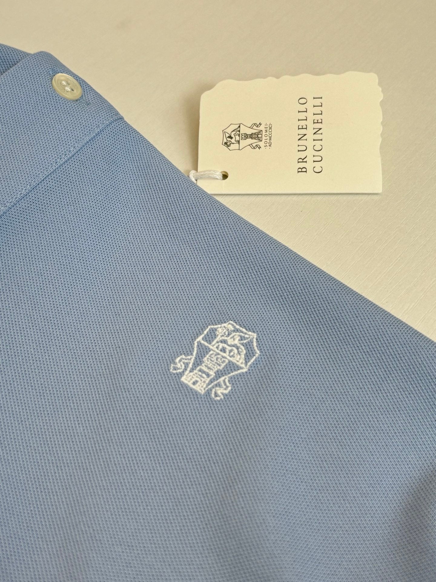 Brunello Cucinelli BC Logo Embroidered Polo Shirt – 2025
