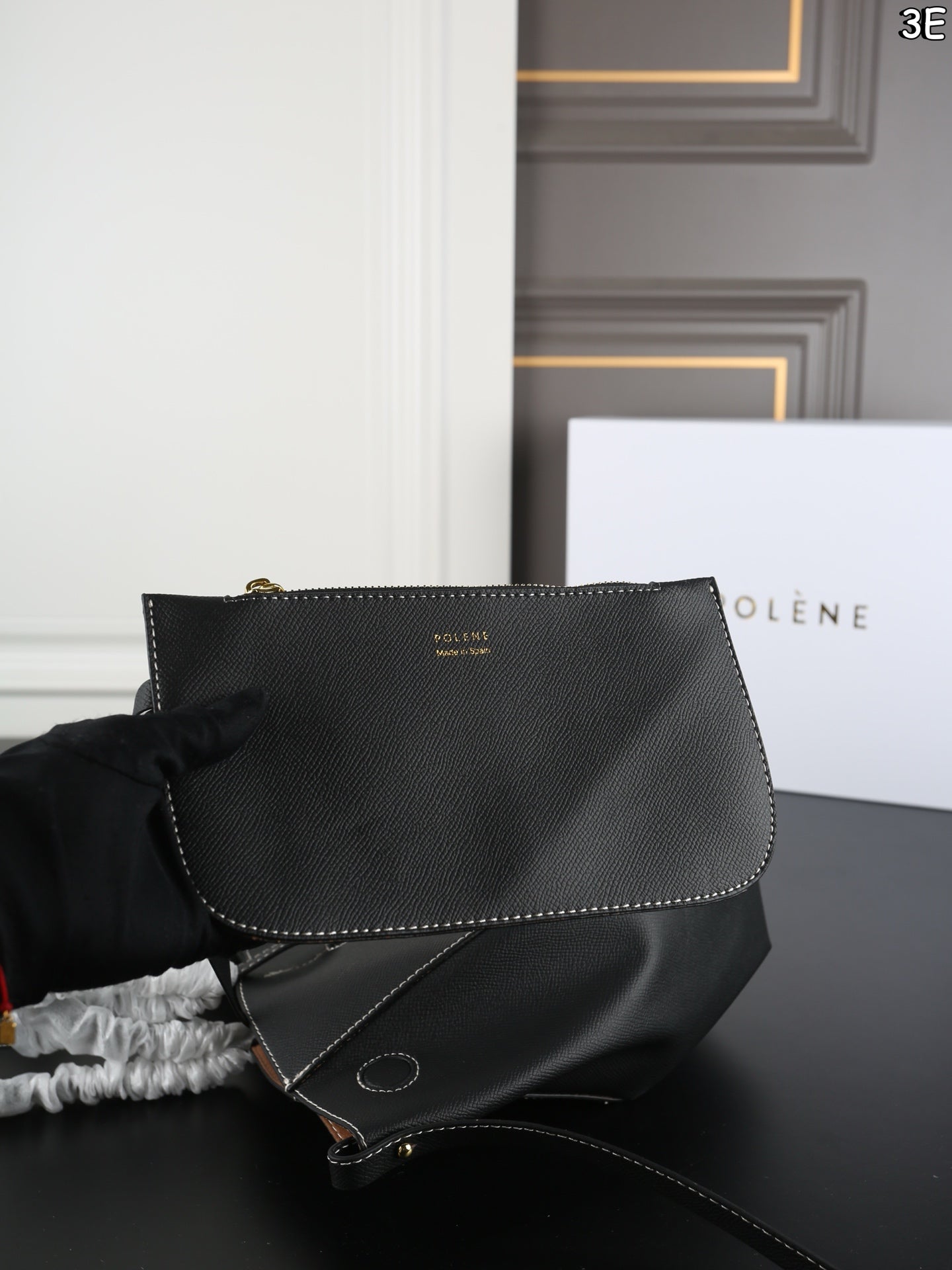 Polène Foldable Cowhide Tote Bag – Autumn/Winter Collection
