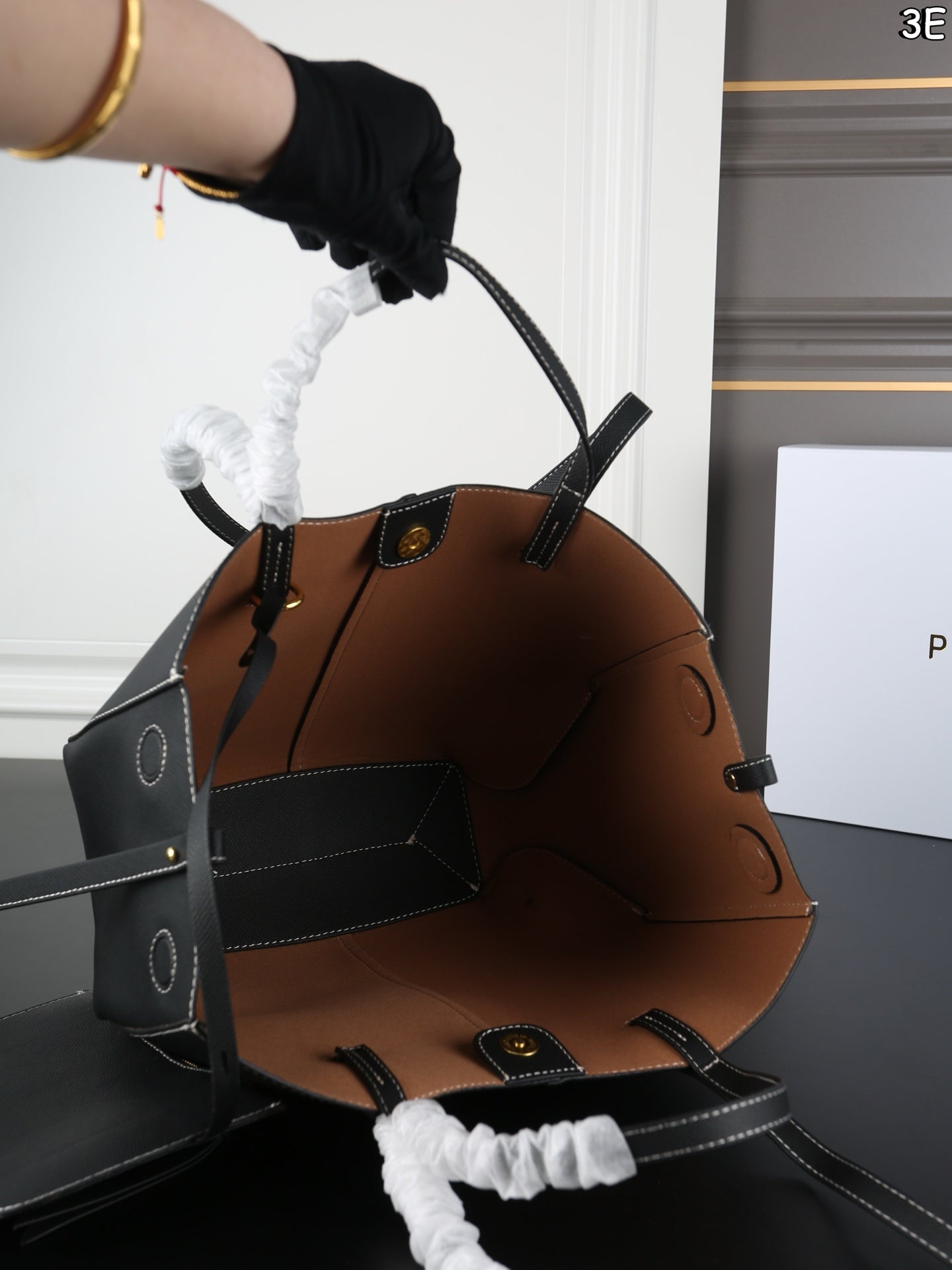 Polène Foldable Cowhide Tote Bag – Autumn/Winter Collection