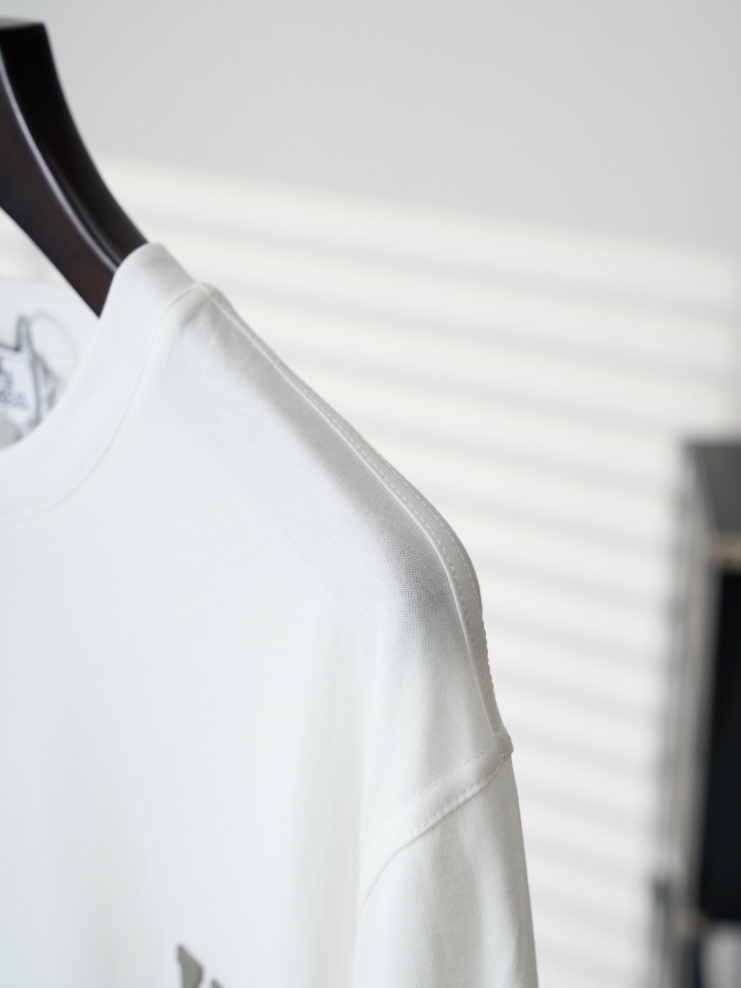 Hermès Leather Patch Cotton Crewneck T-Shirt