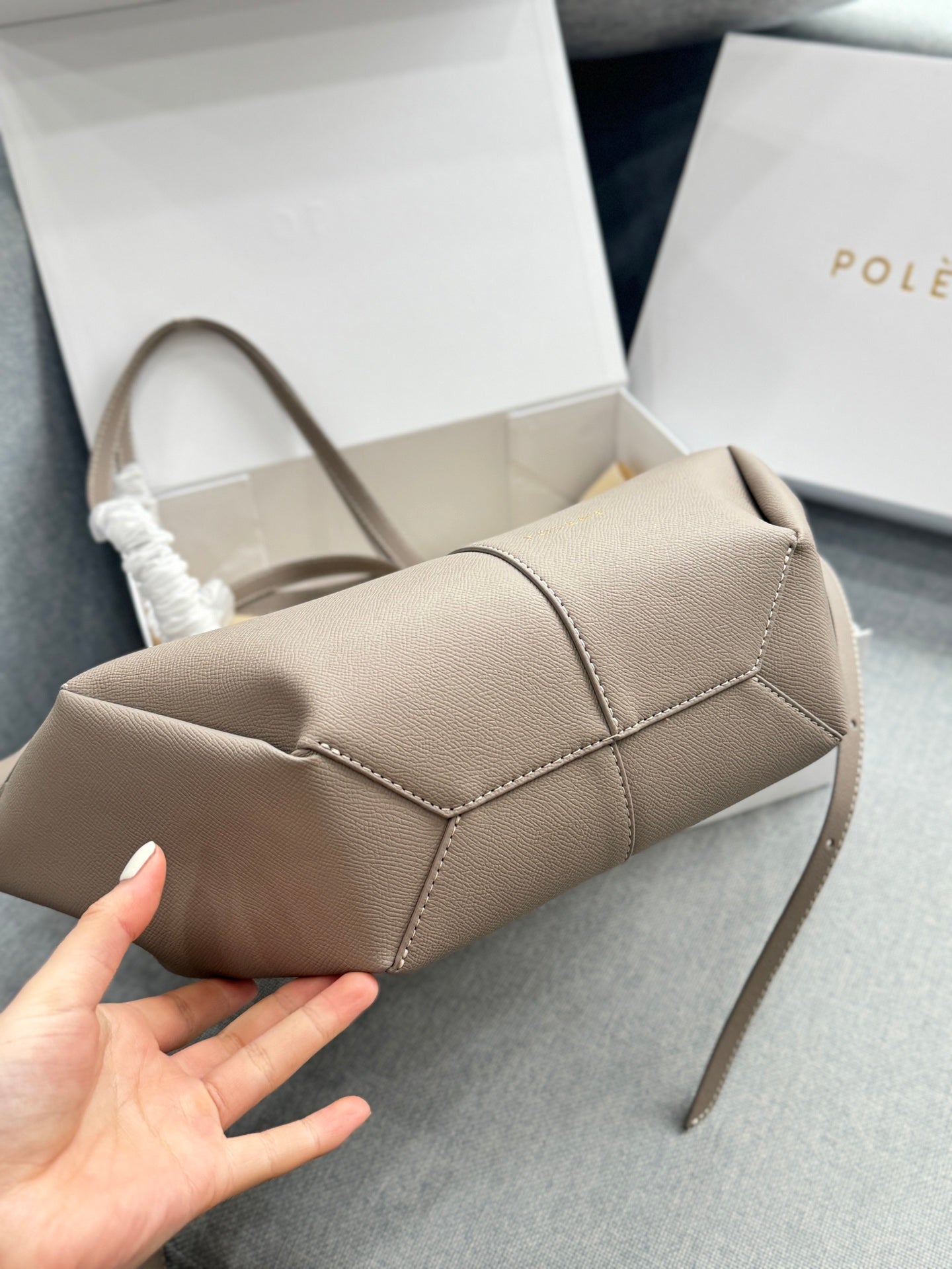Polène Large Cowhide Tote Bag – Autumn/Winter Collection