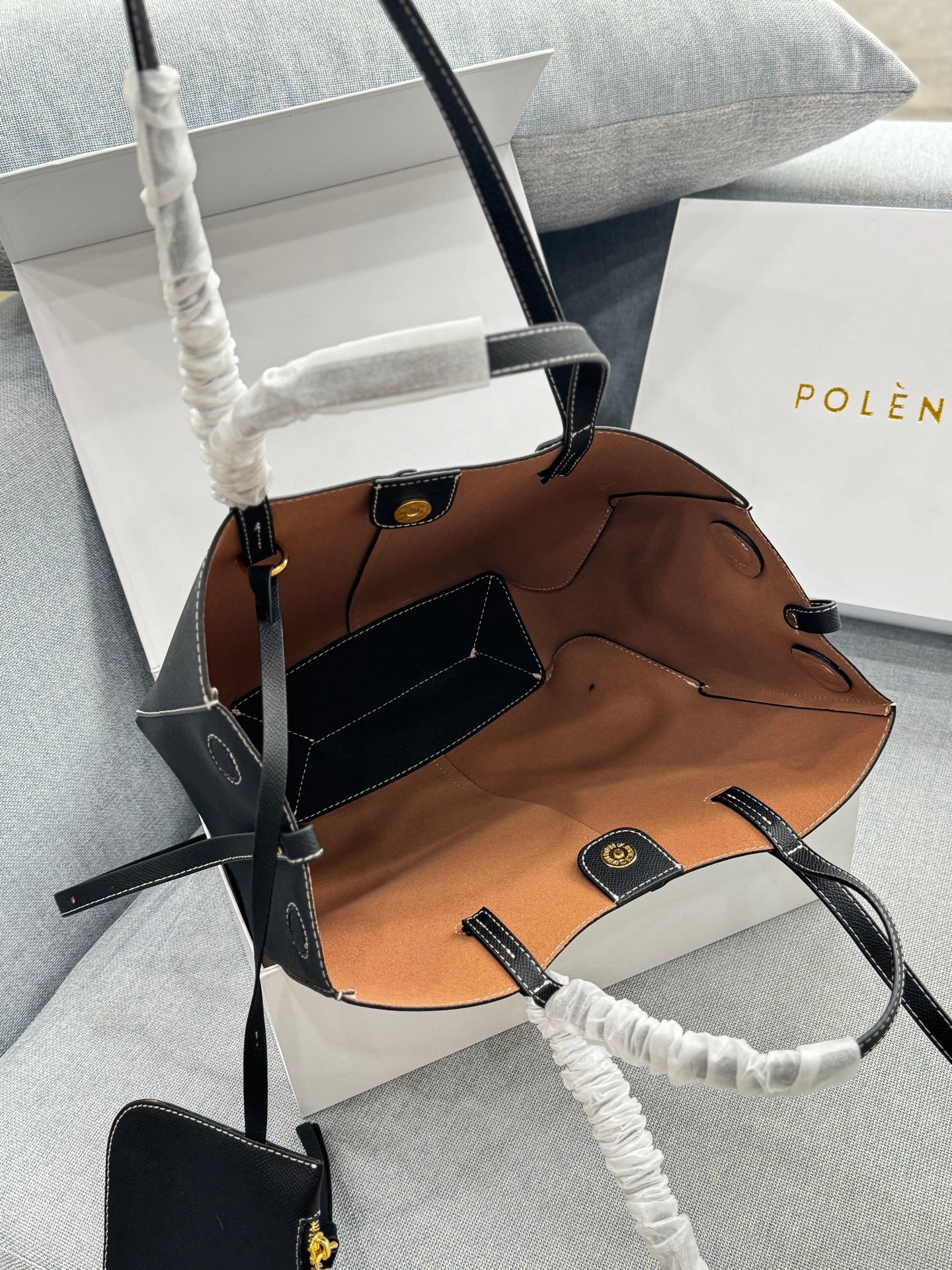 Polène Large Cowhide Tote Bag – Autumn/Winter Collection