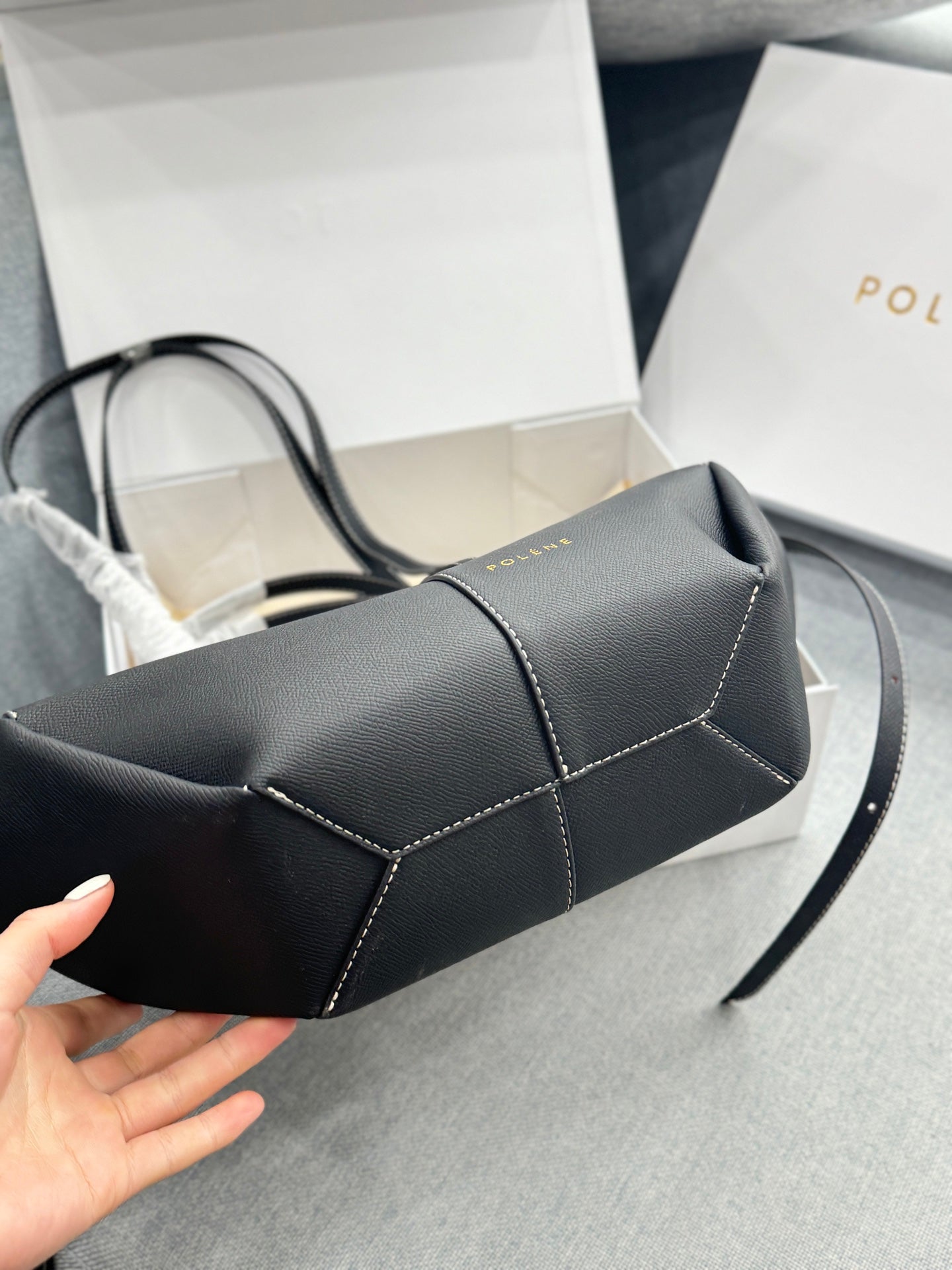 Polène Large Cowhide Tote Bag – Autumn/Winter Collection
