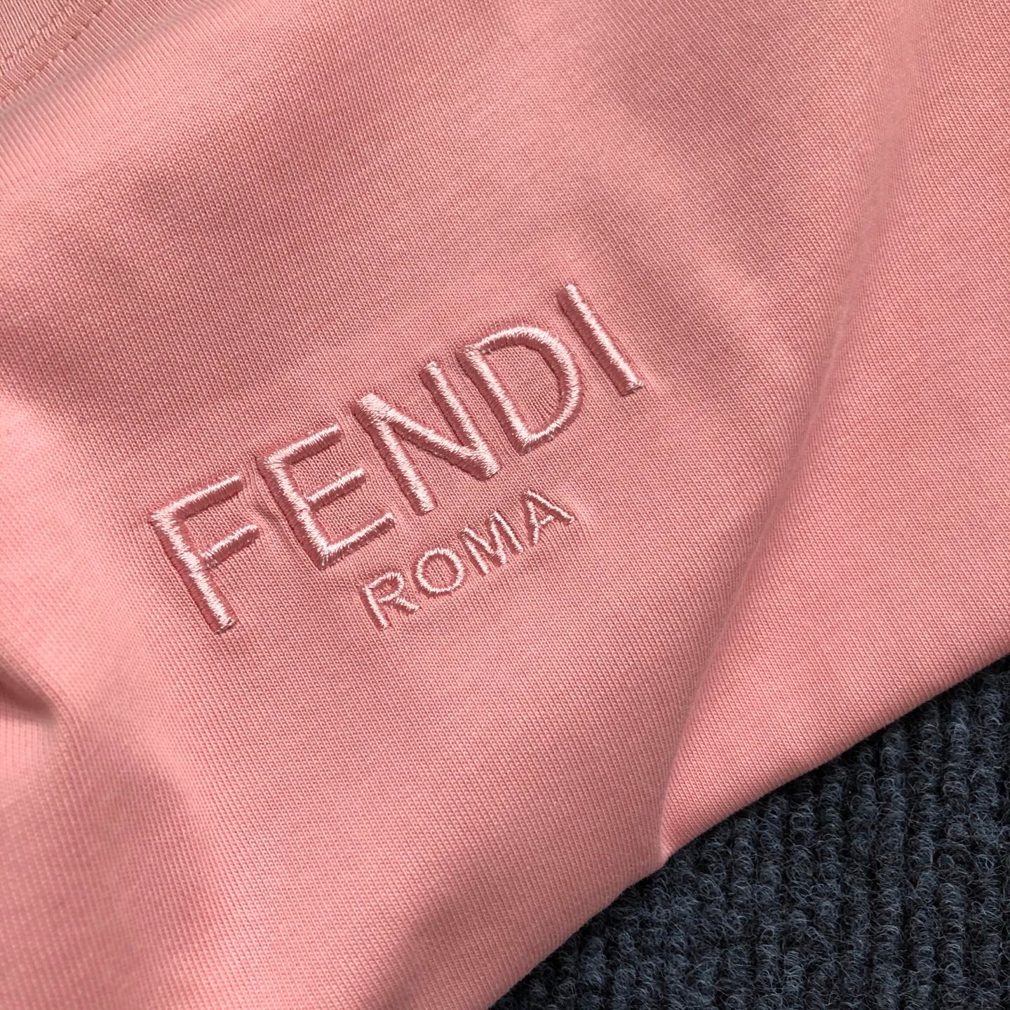 Fendi Letter Embroidery Crewneck T-Shirt – 2026SS