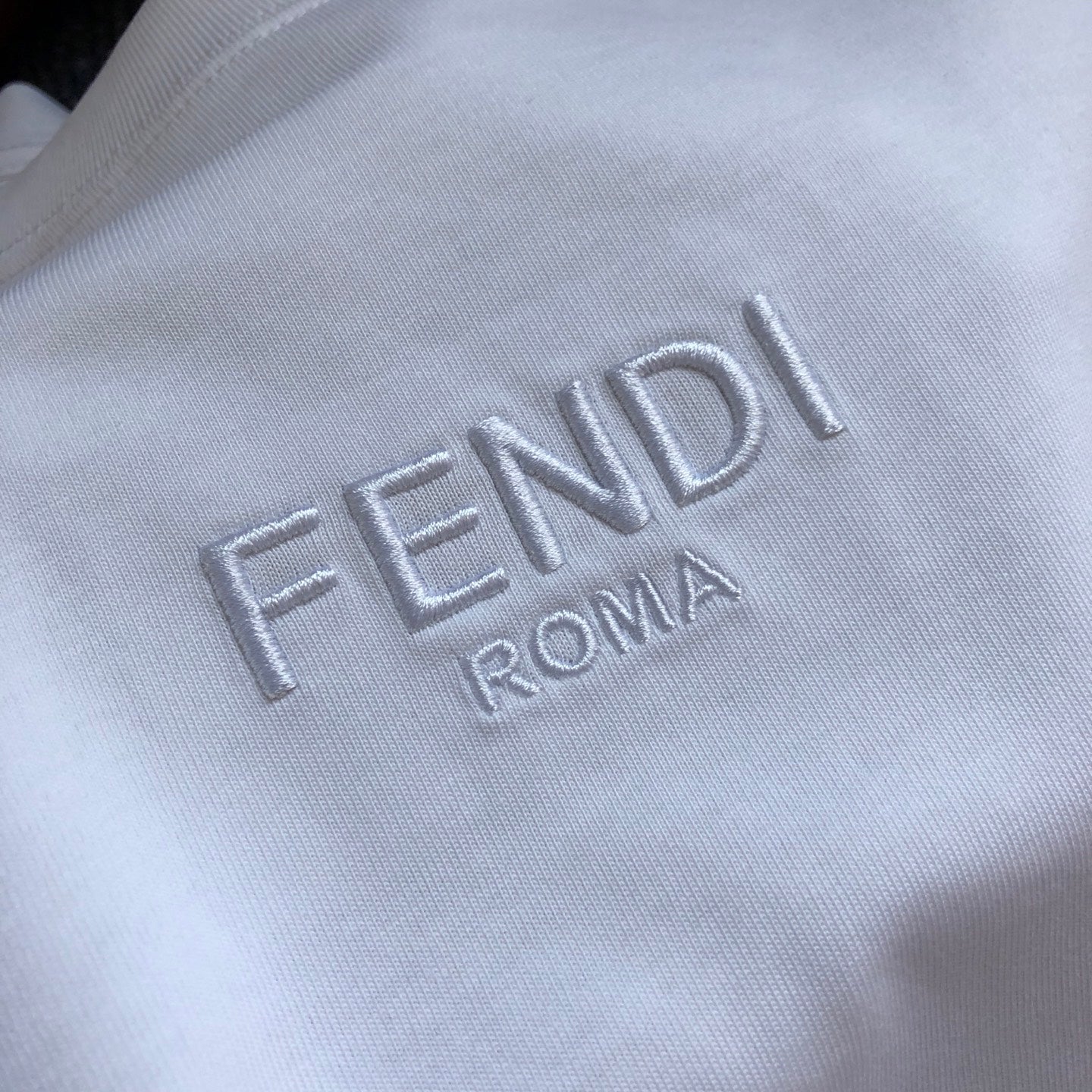 Fendi Letter Embroidery Crewneck T-Shirt – 2026SS