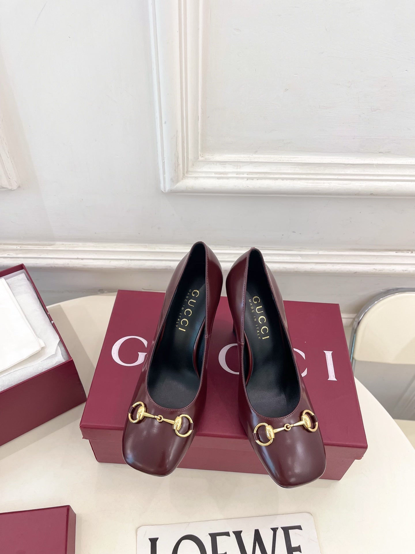 Gucci Signora Horsebit Chunky Heel Pumps – 2026 Spring/Summer Collection