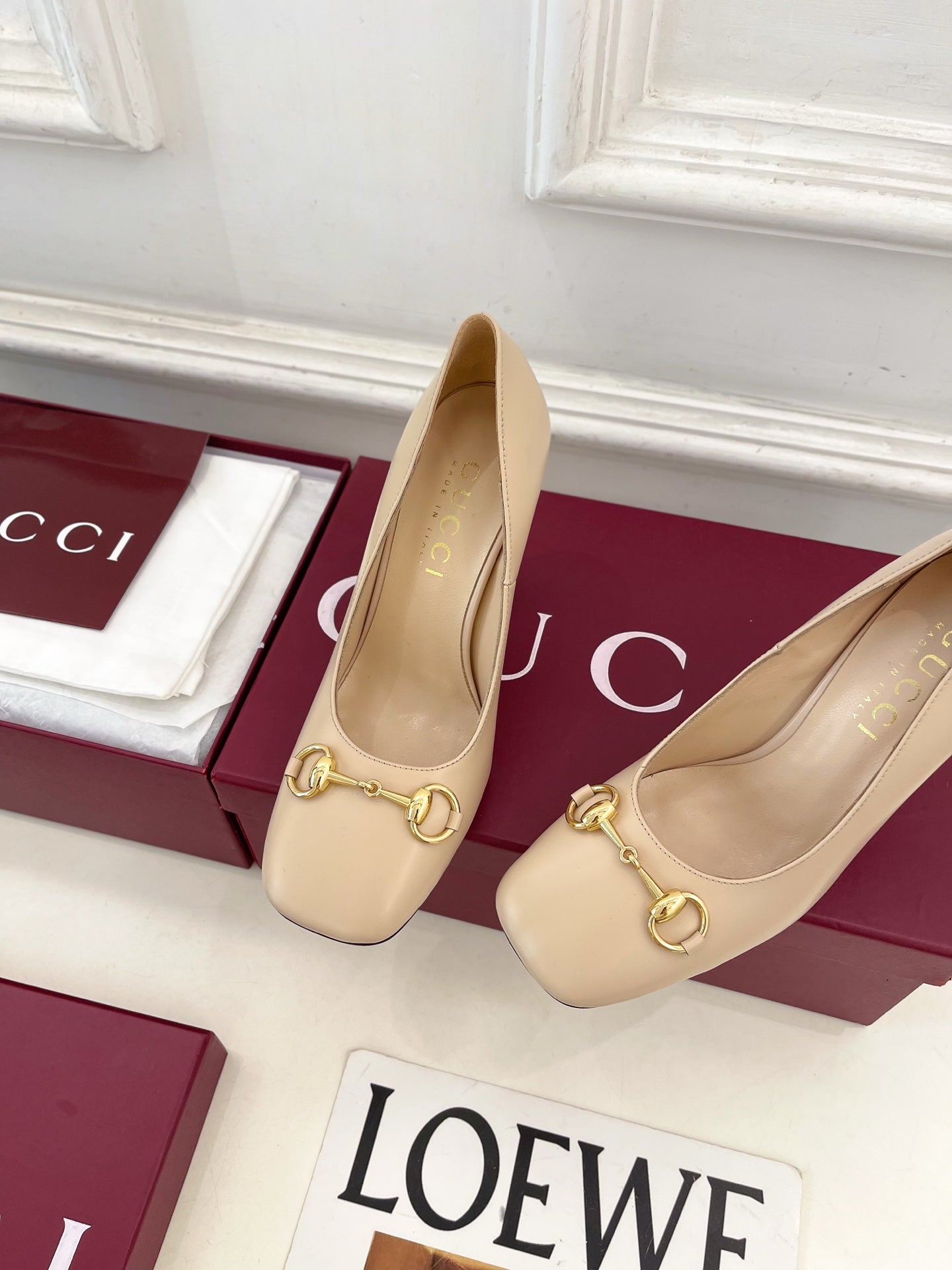 Gucci Signora Horsebit Chunky Heel Pumps – 2026 Spring/Summer Collection