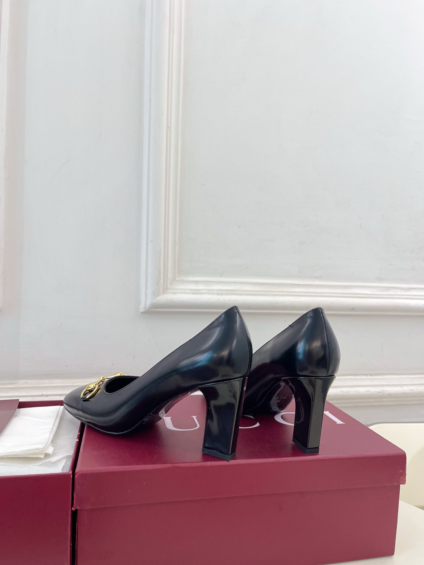 Gucci Signora Horsebit Chunky Heel Pumps – 2026 Spring/Summer Collection