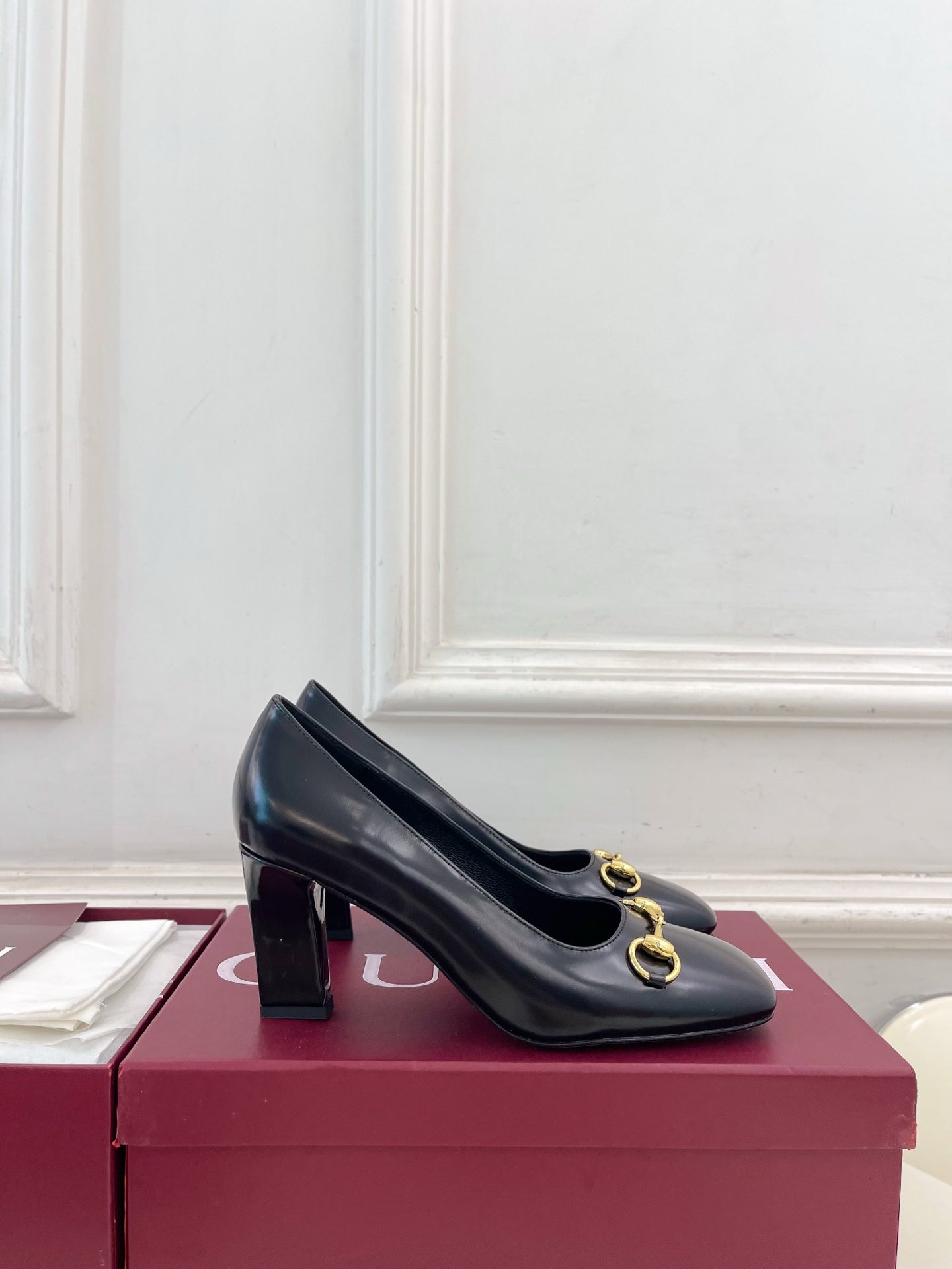 Gucci Signora Horsebit Chunky Heel Pumps – 2026 Spring/Summer Collection