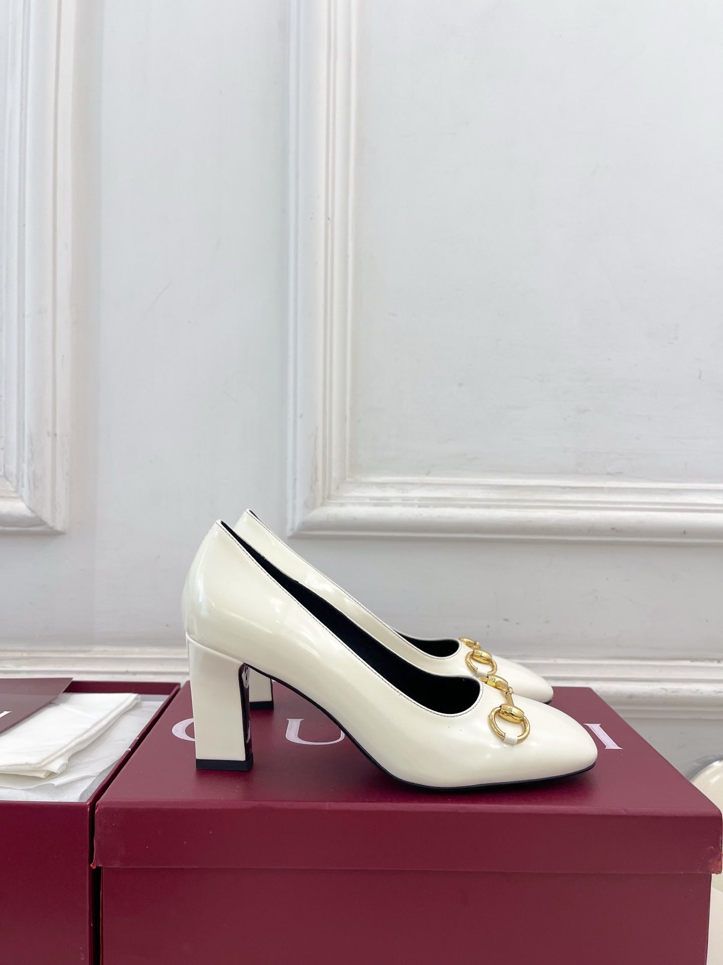 Gucci Signora Horsebit Chunky Heel Pumps – 2026 Spring/Summer Collection