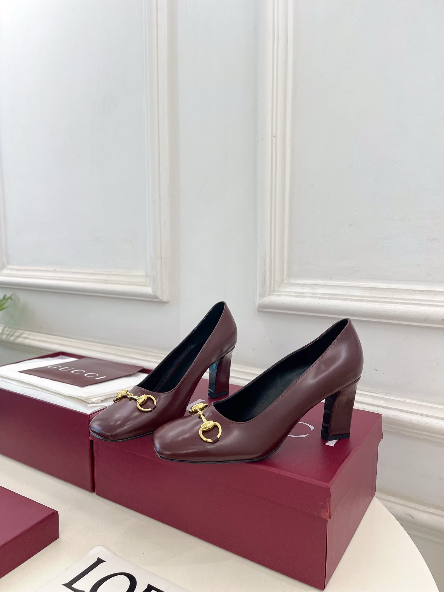 Gucci Signora Horsebit Chunky Heel Pumps – 2026 Spring/Summer Collection