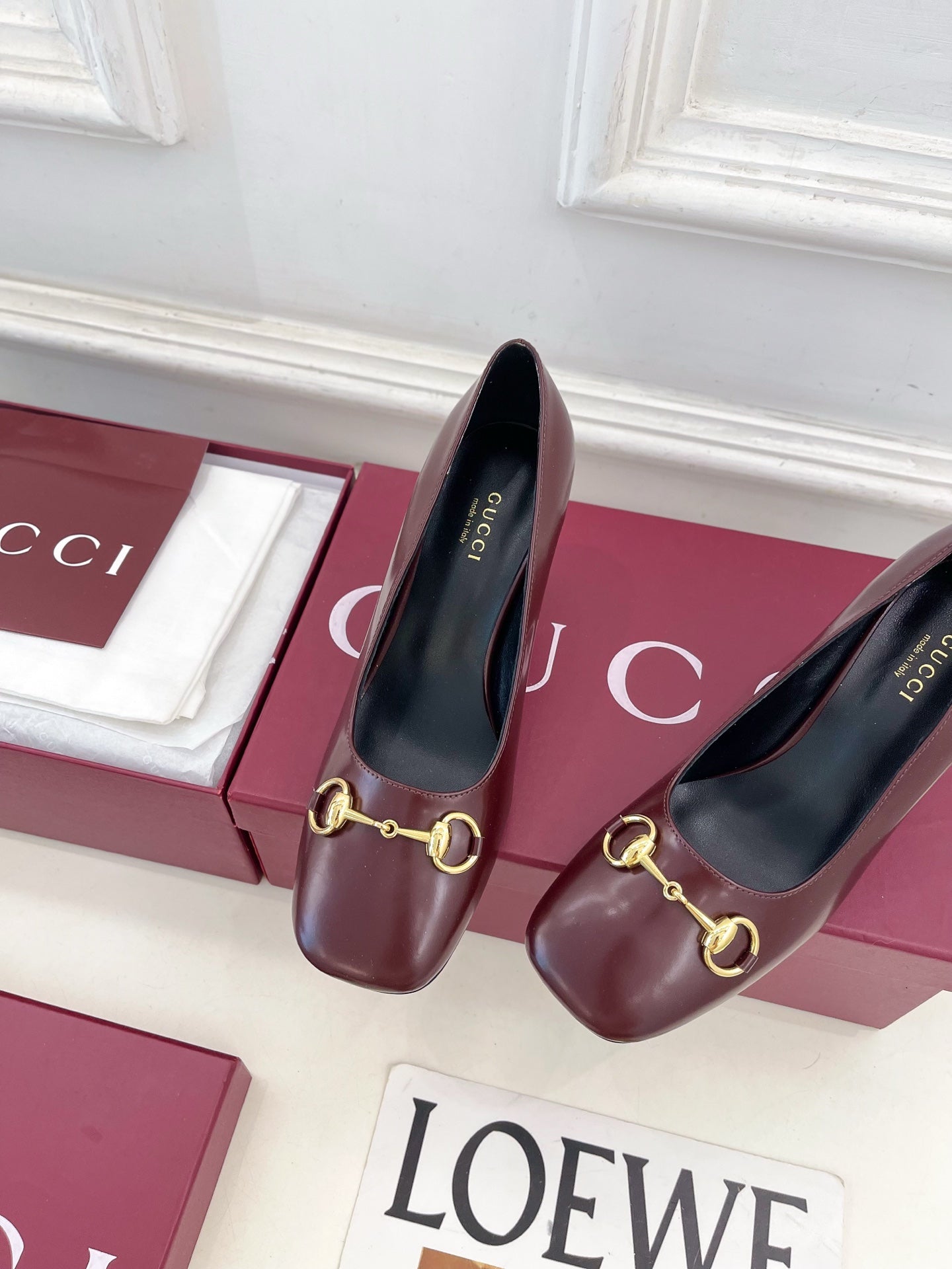 Gucci Signora Horsebit Chunky Heel Pumps – 2026 Spring/Summer Collection
