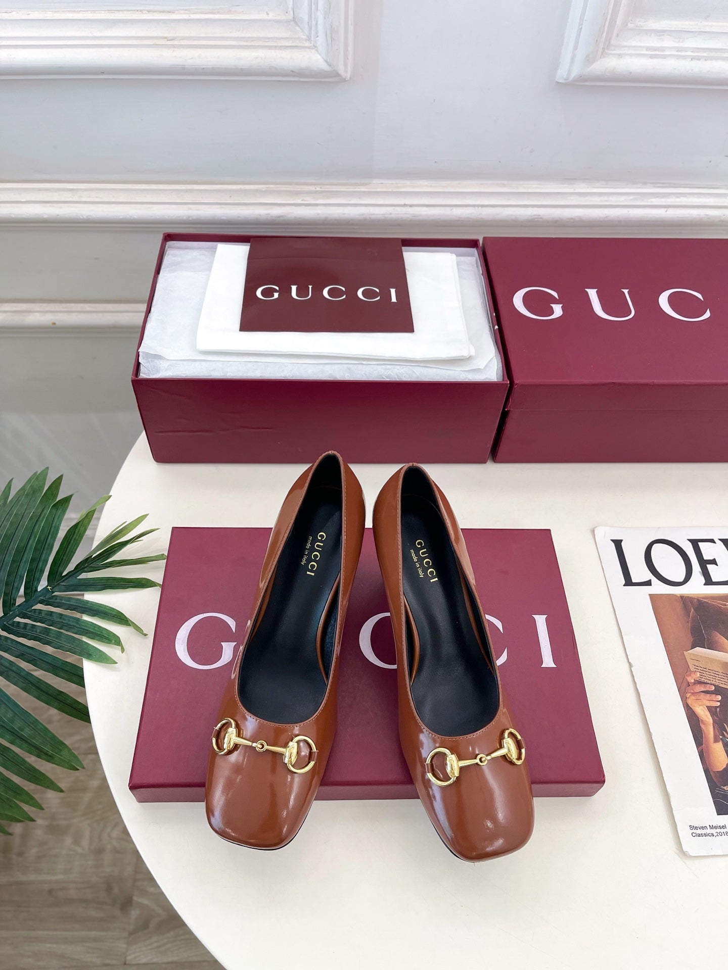 Gucci Signora Horsebit Chunky Heel Pumps – 2026 Spring/Summer Collection