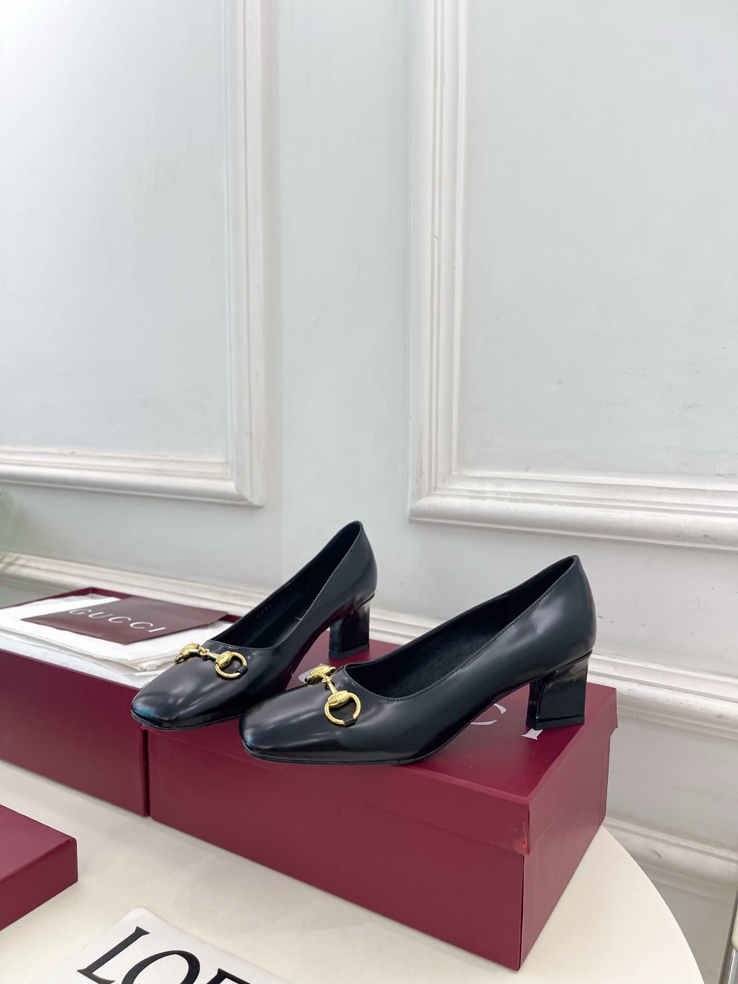 Gucci Signora Horsebit Chunky Heel Pumps – 2026 Spring/Summer Collection