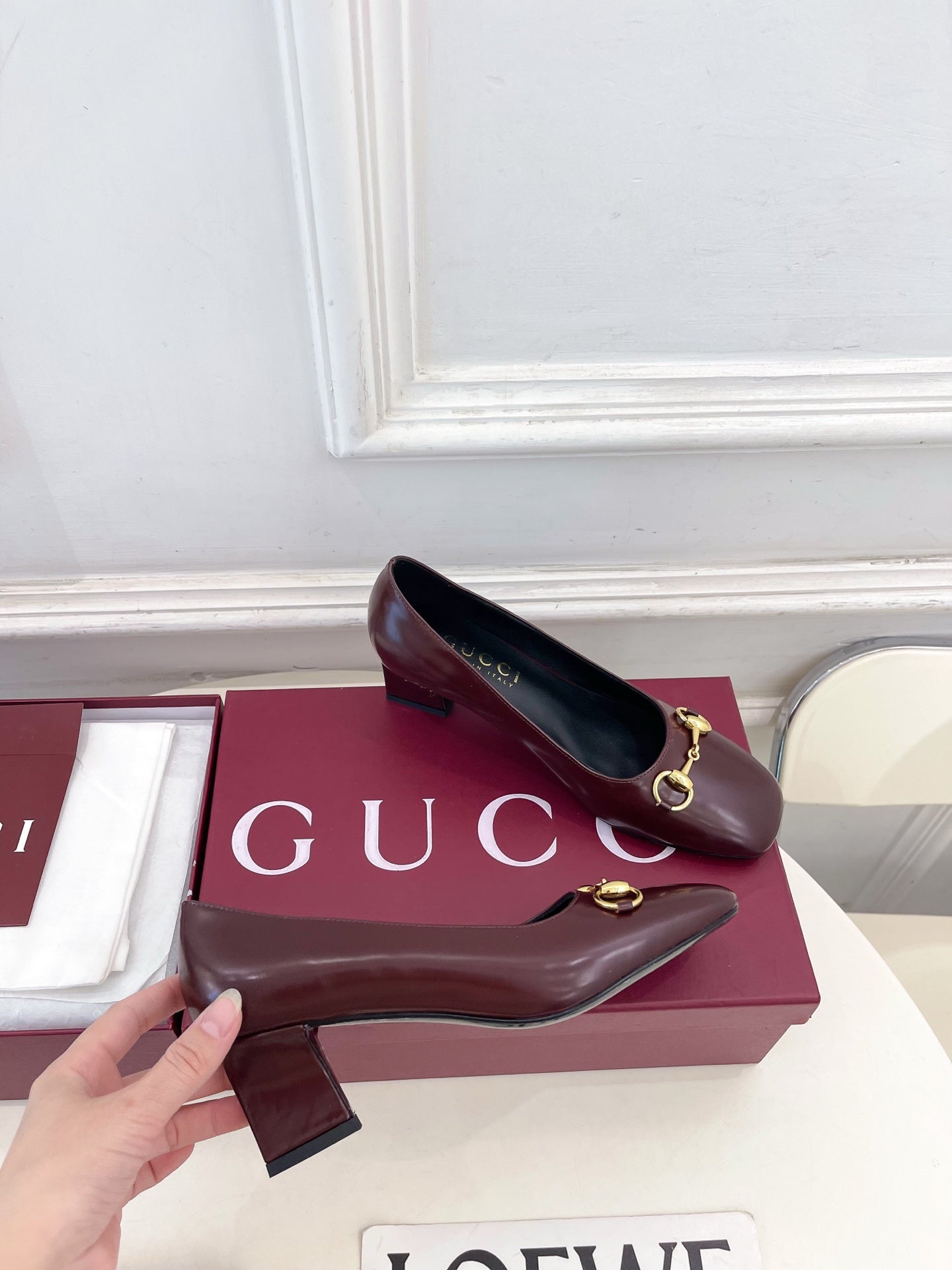 Gucci Signora Horsebit Chunky Heel Pumps – 2026 Spring/Summer Collection