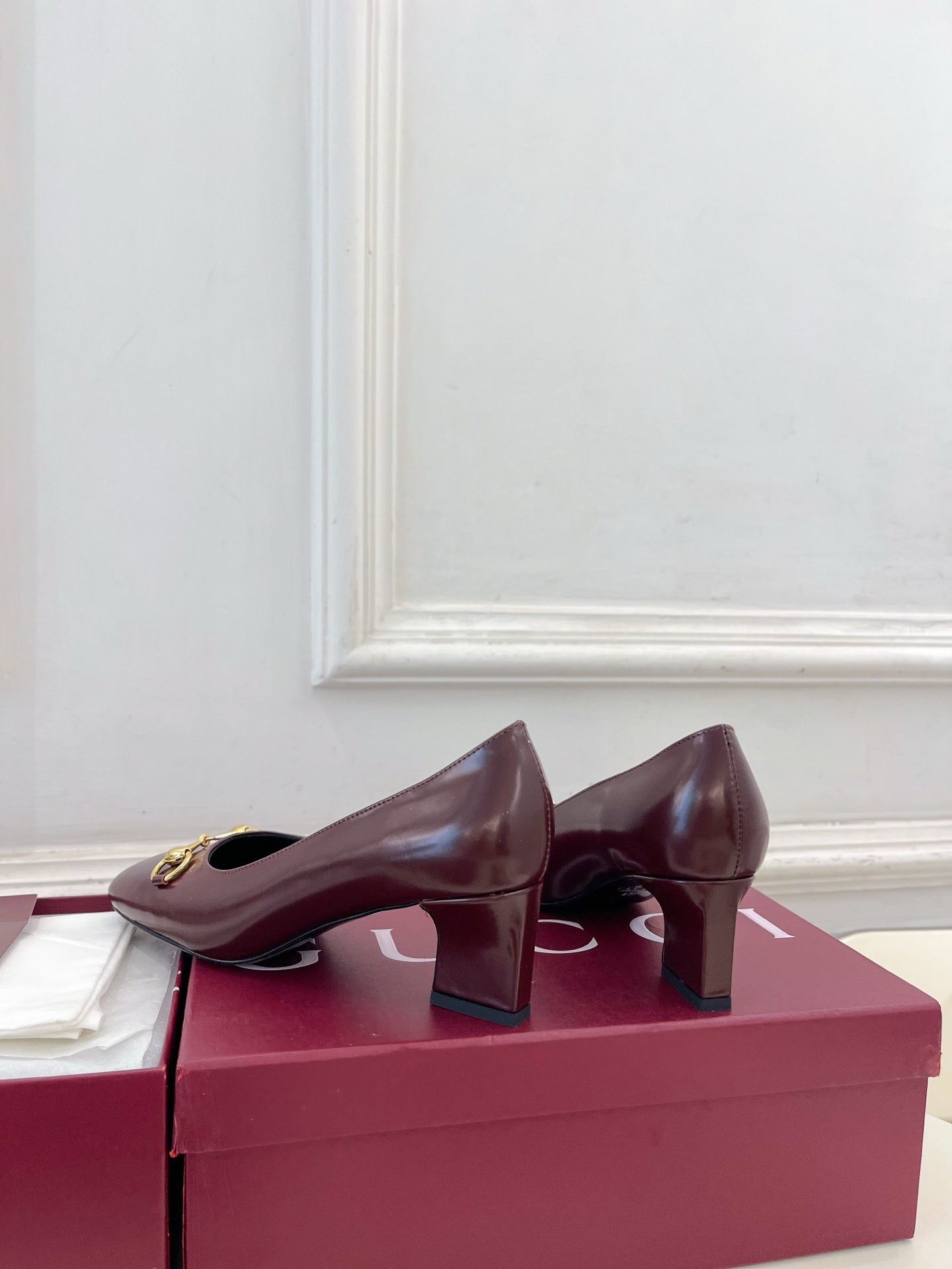 Gucci Signora Horsebit Chunky Heel Pumps – 2026 Spring/Summer Collection