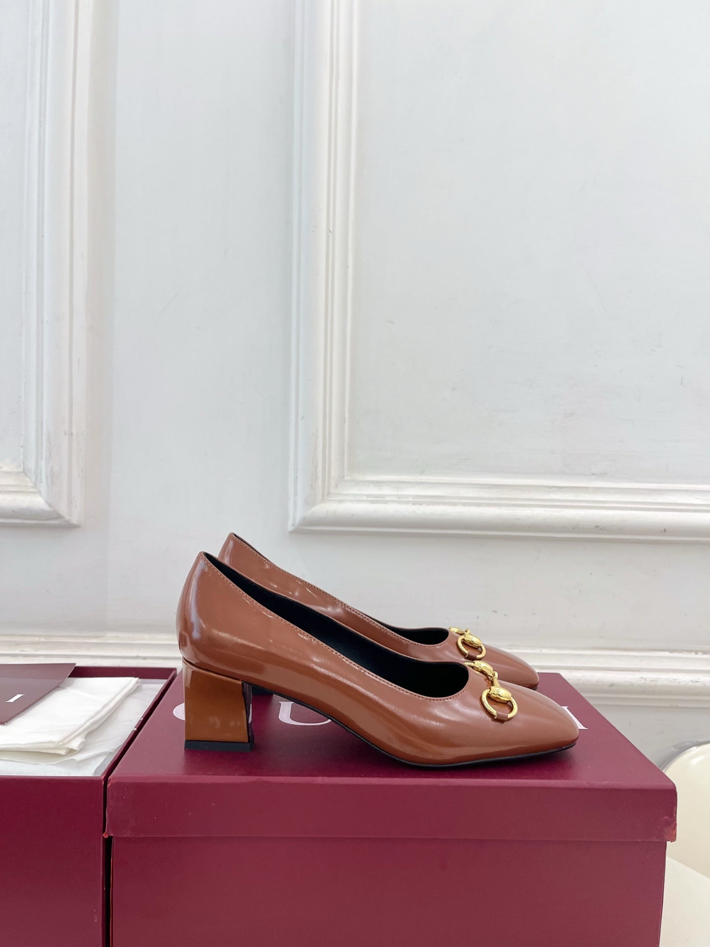 Gucci Signora Horsebit Chunky Heel Pumps – 2026 Spring/Summer Collection