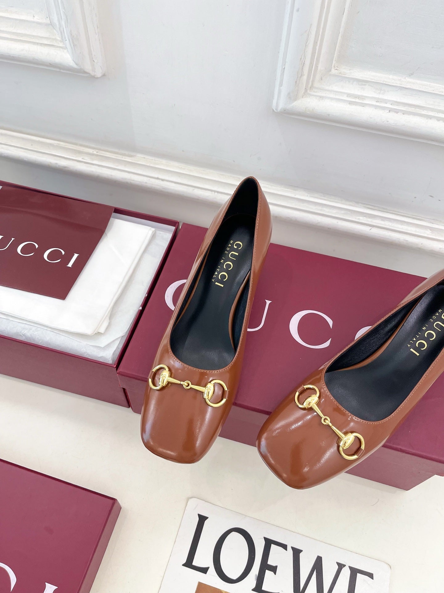 Gucci Signora Horsebit Chunky Heel Pumps – 2026 Spring/Summer Collection