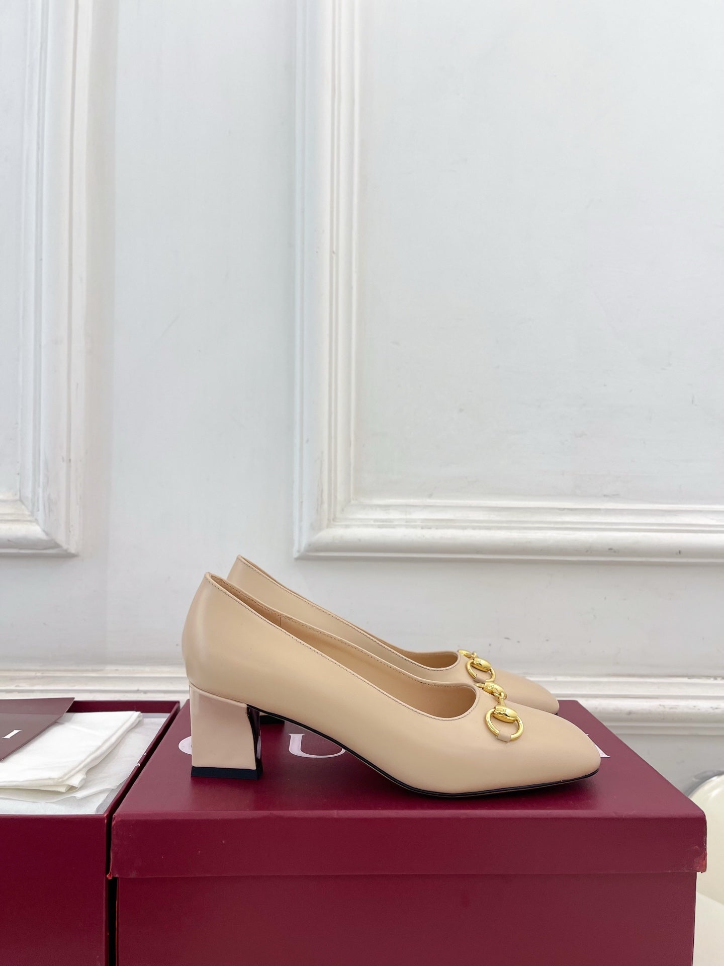 Gucci Signora Horsebit Chunky Heel Pumps – 2026 Spring/Summer Collection