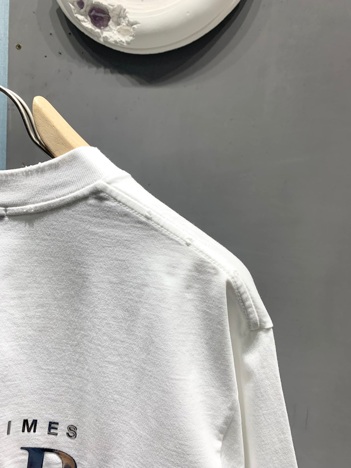 Amiri Laser-Cut Logo Distressed T-Shirt