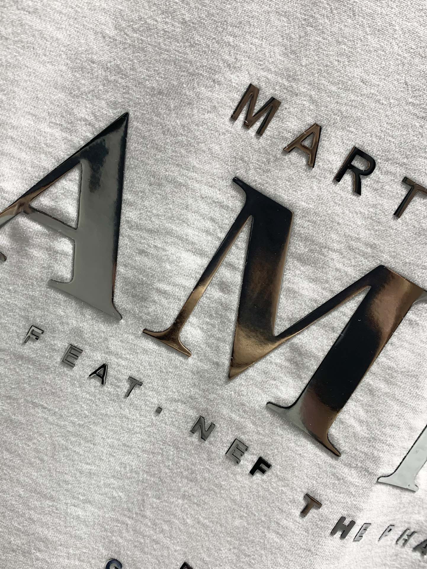 Amiri Laser-Cut Logo Distressed T-Shirt