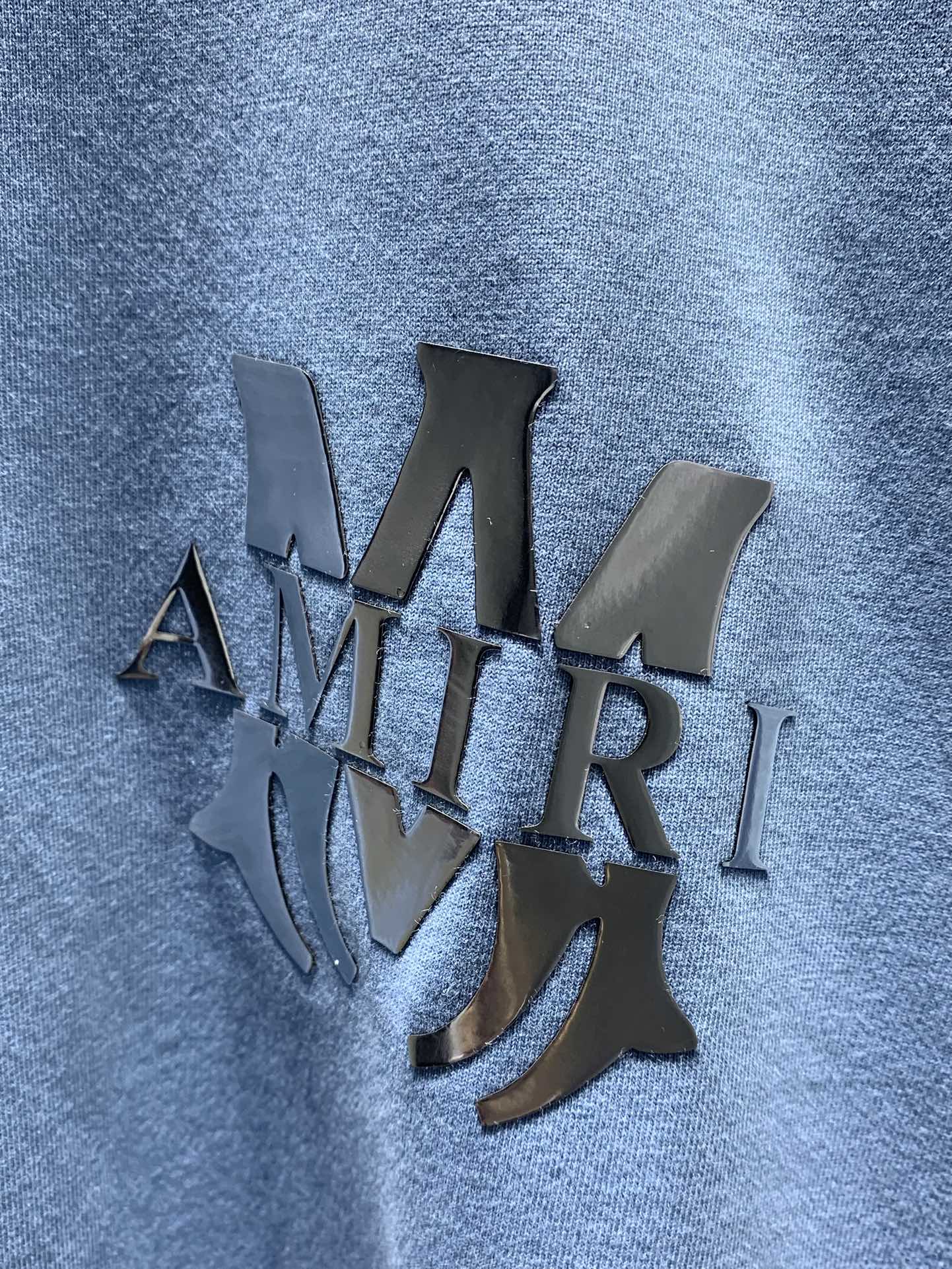 Amiri Laser-Cut Logo Distressed T-Shirt