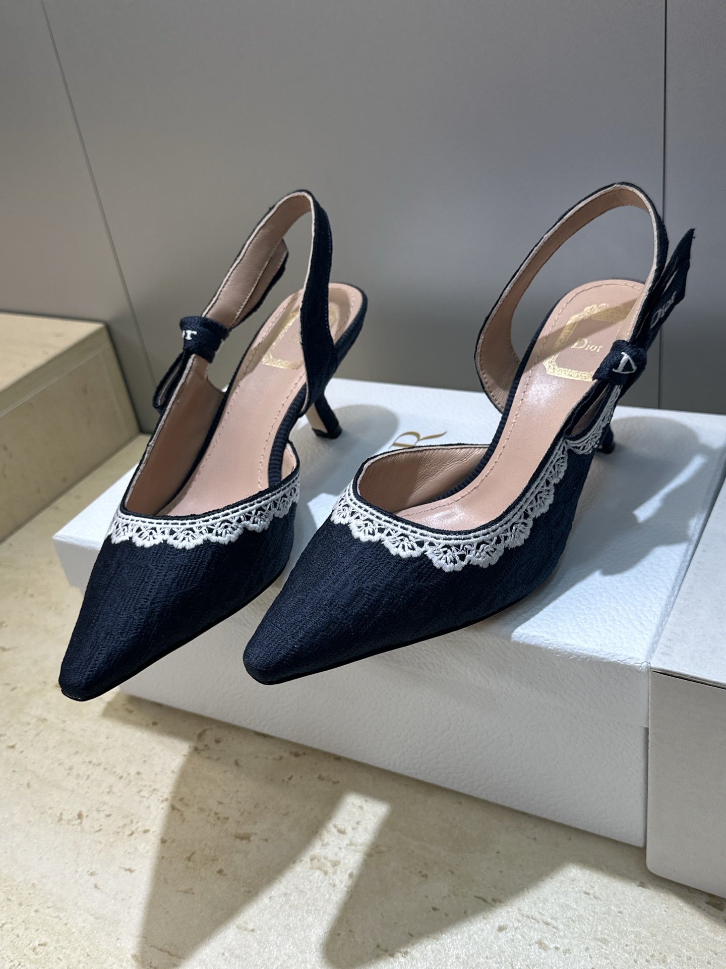 Dior J'Adior Dentelle Slingback Heels – 2026 Early Spring Haute Couture Collection