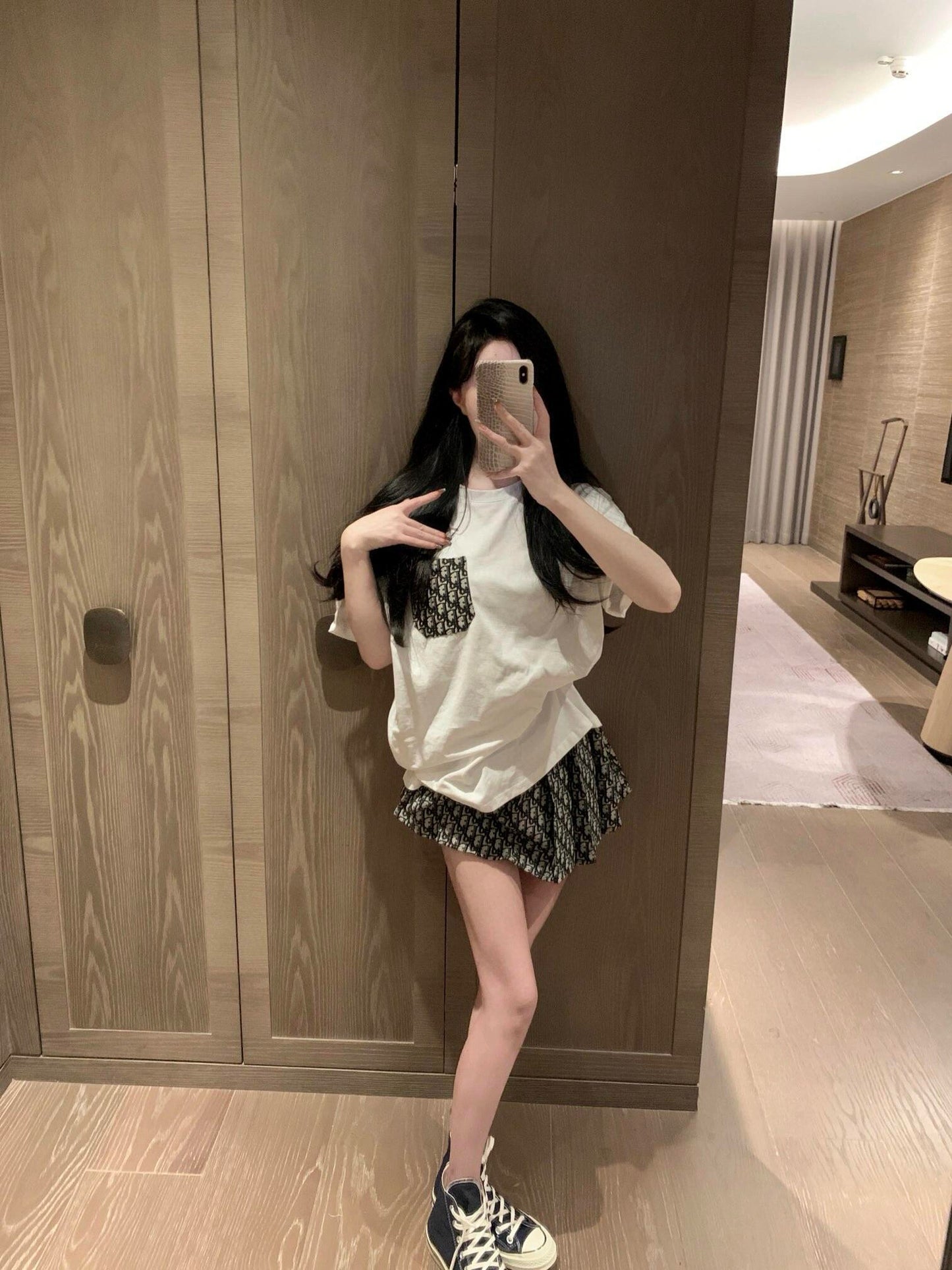 Dior Jacquard Pocket & Back Stripe T-Shirt