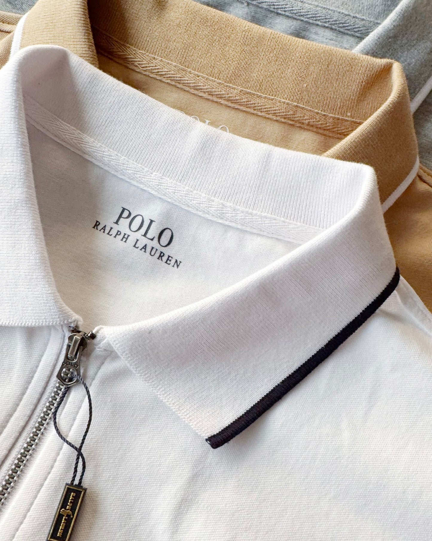 Ralph Lauren Half-Zip Contrast Trim Polo Shirt – 2025 Collection
