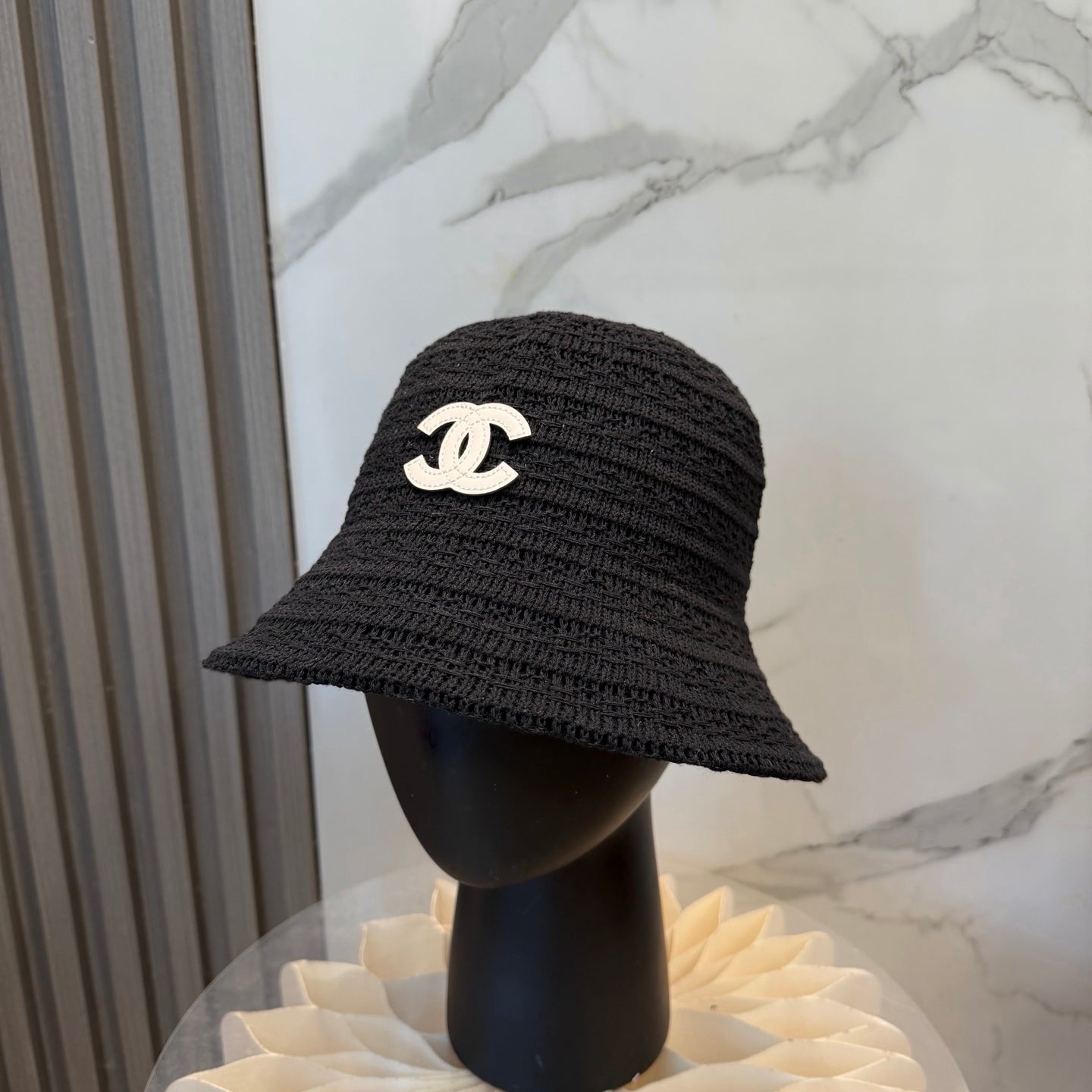 Chanel Knitted Resort Straw Hat