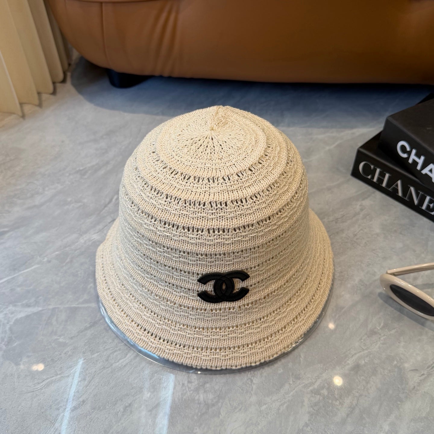 Chanel Knitted Resort Straw Hat