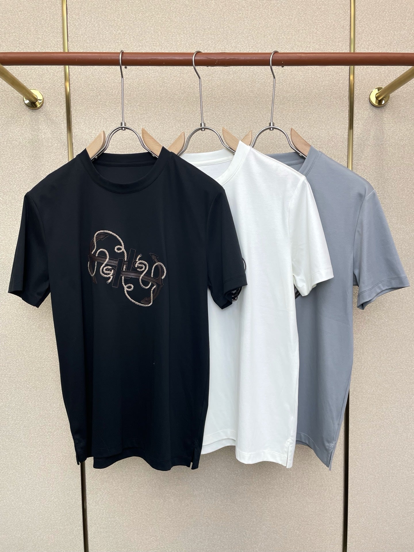 Hermès Men's Casual Short-Sleeve T-Shirt