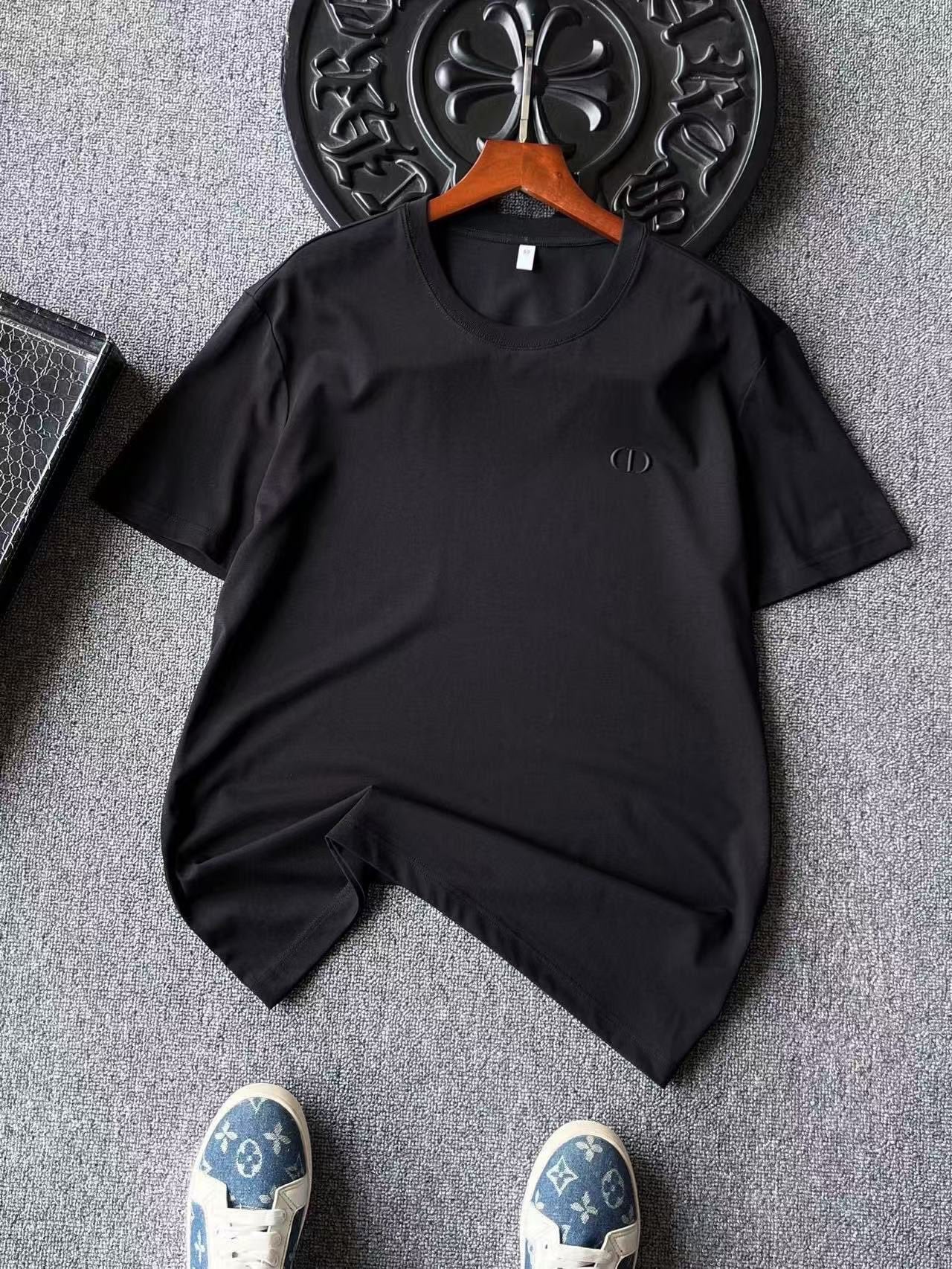 Dior CD Logo Silk T-Shirt – New Collection