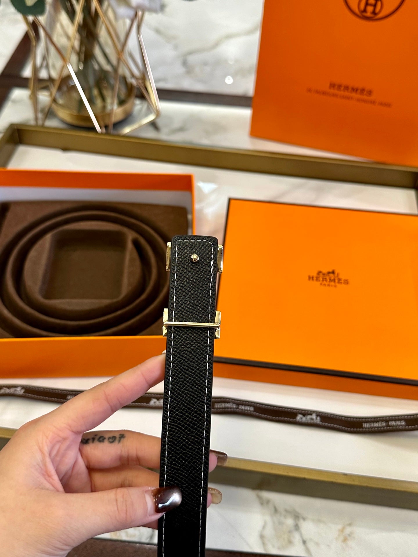 Hermès Classic Leather Belt – 2.5cm