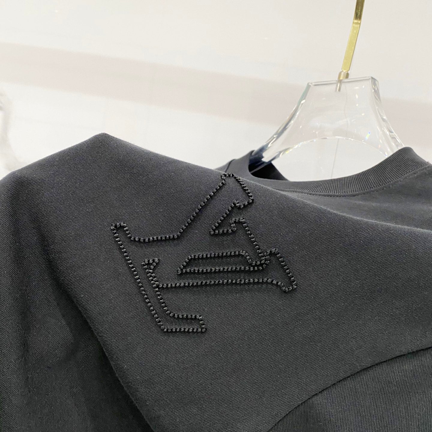Louis Vuitton Clover Logo Embroidered Cotton T-Shirt