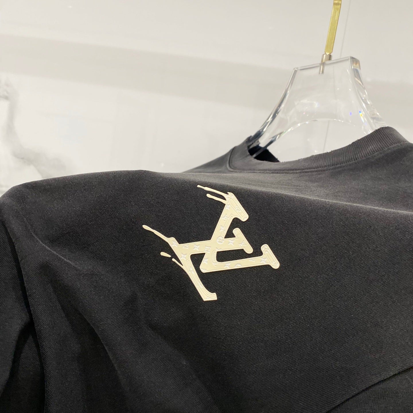 Louis Vuitton Washed Retro Distressed Logo T-Shirt