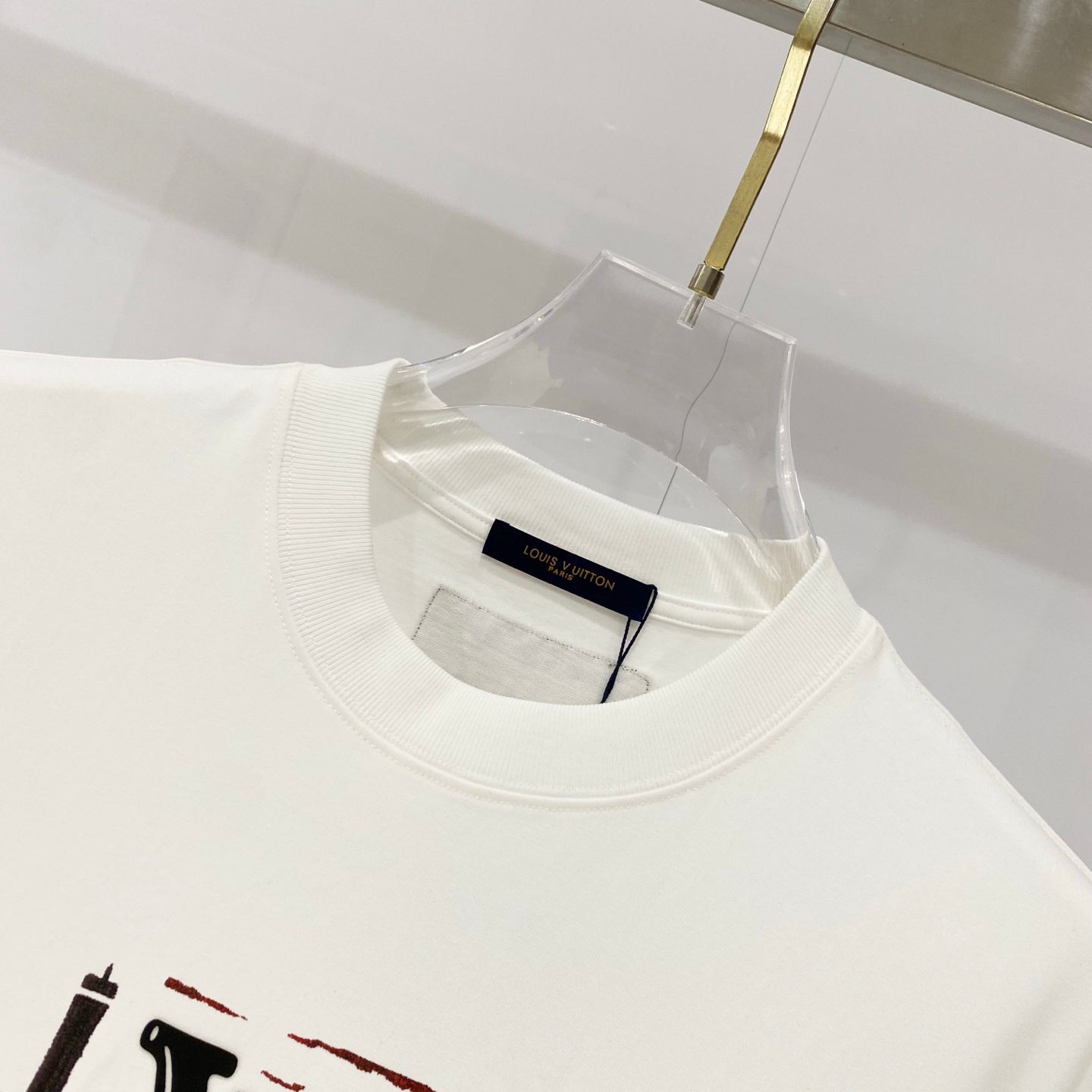 Louis Vuitton Eiffel Tower Silicone Logo T-Shirt – 2025SS