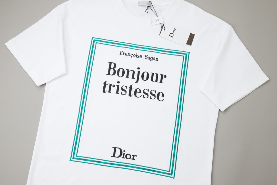 Dior Logo Embroidered Short-Sleeve T-Shirt – 26SS Early Spring Collection