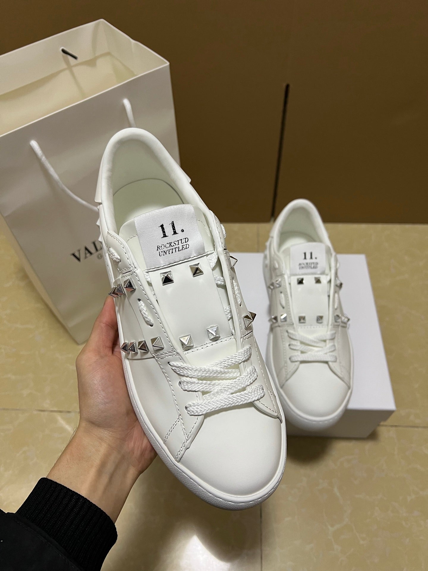 Valentino Garavani Open Disco Studded Sneakers