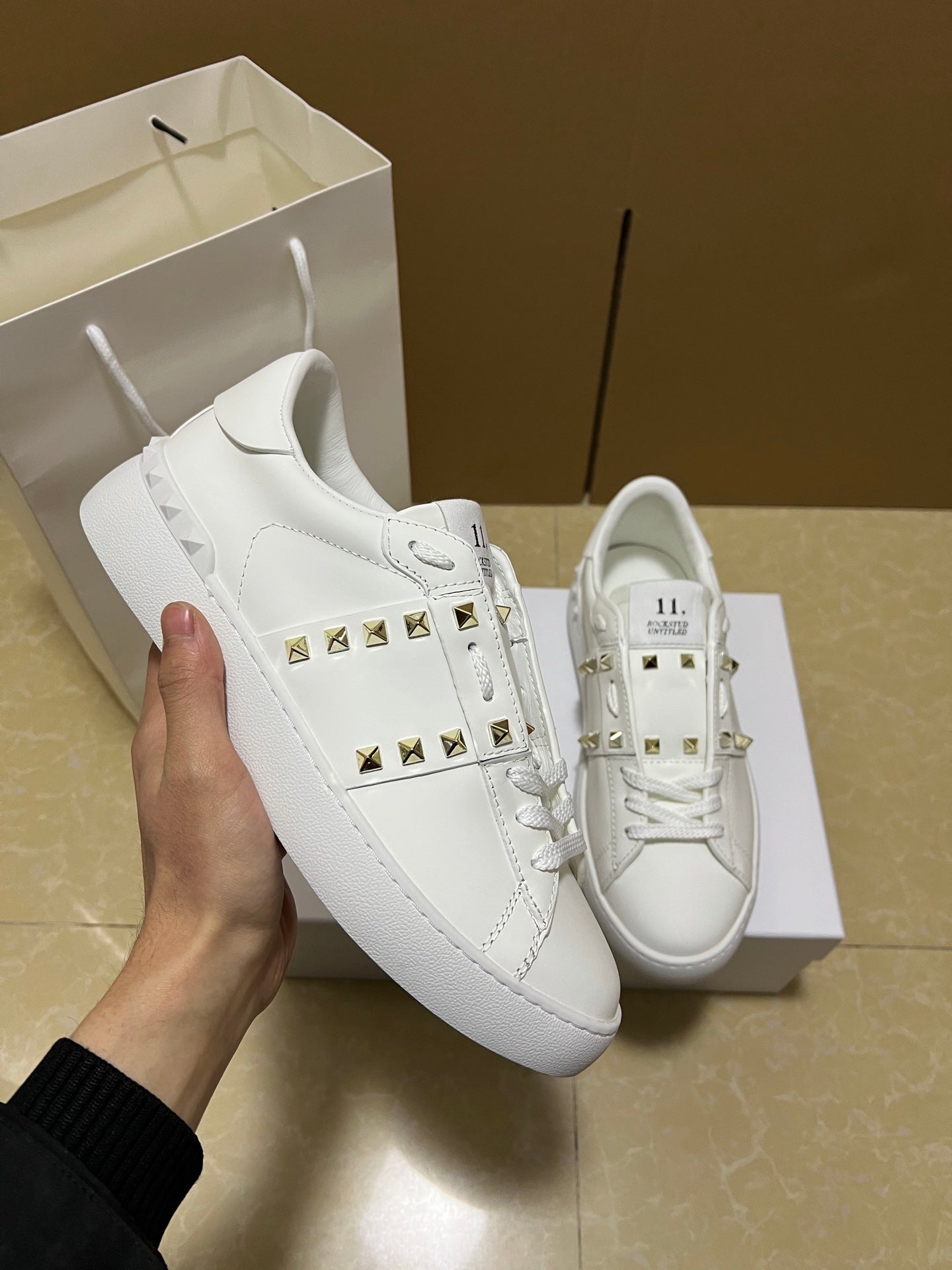 Valentino Garavani Open Disco Studded Sneakers