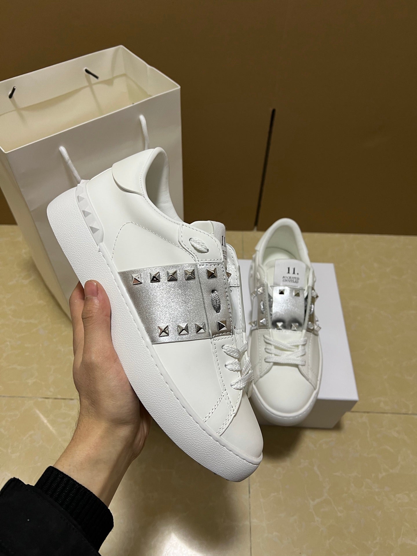 Valentino Garavani Open Disco Studded Sneakers