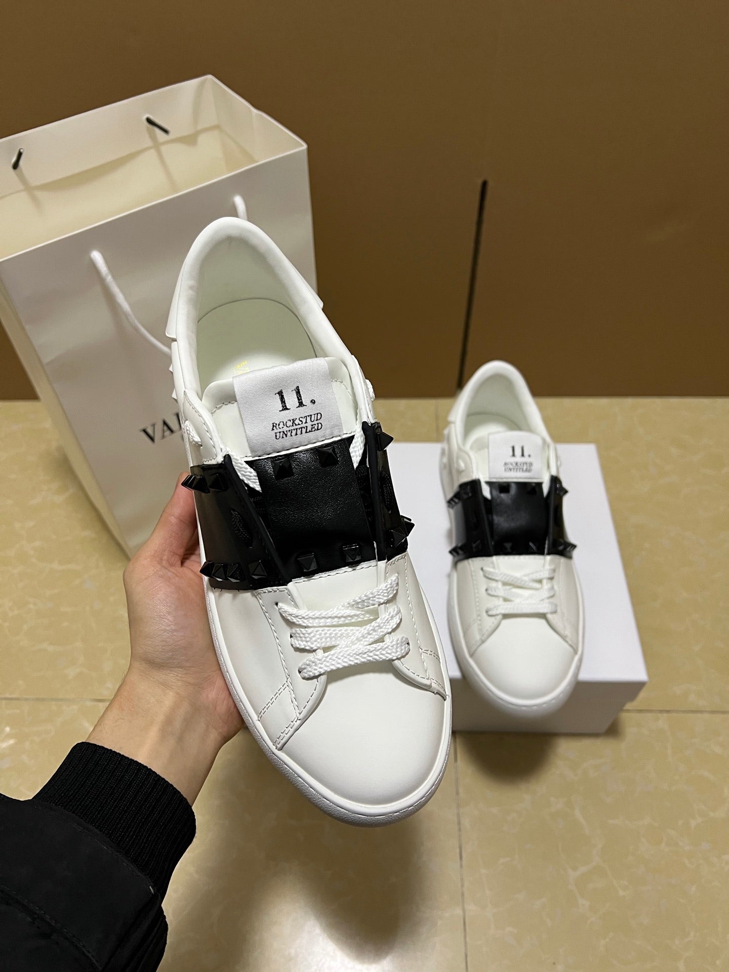 Valentino Garavani Open Disco Studded Sneakers