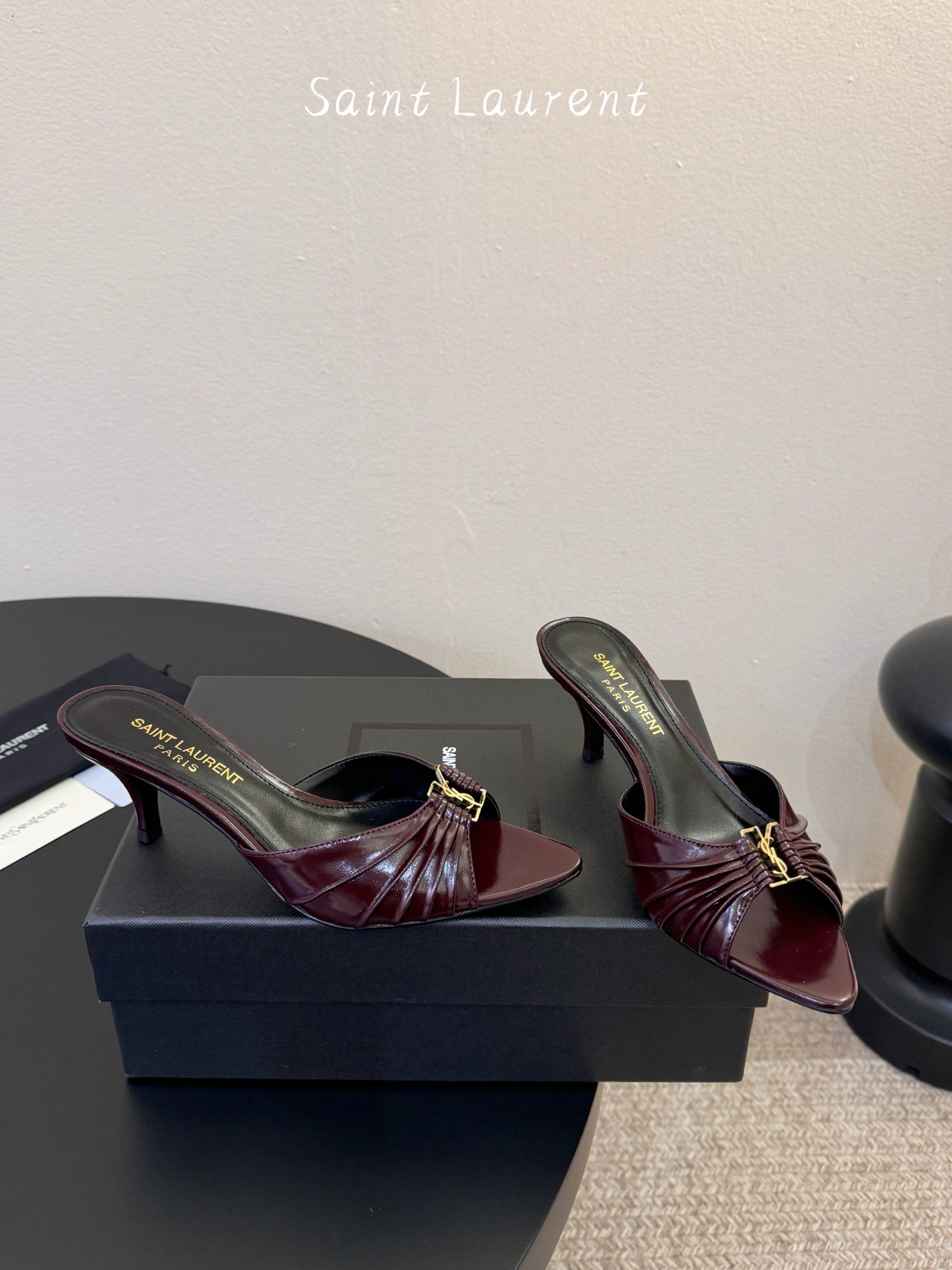 Saint Laurent Lee Pointed-Toe Heels