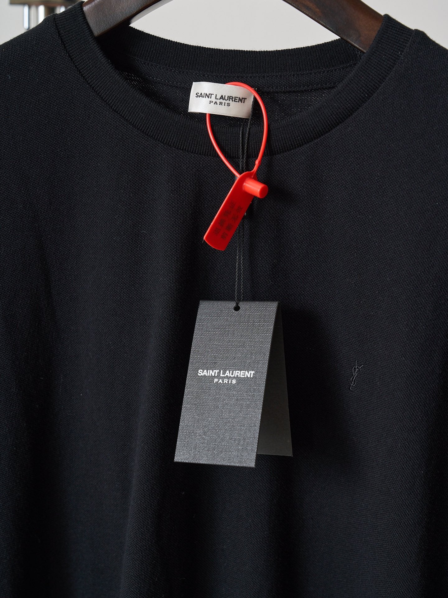 Saint Laurent YSL Embroidered Crewneck T-Shirt