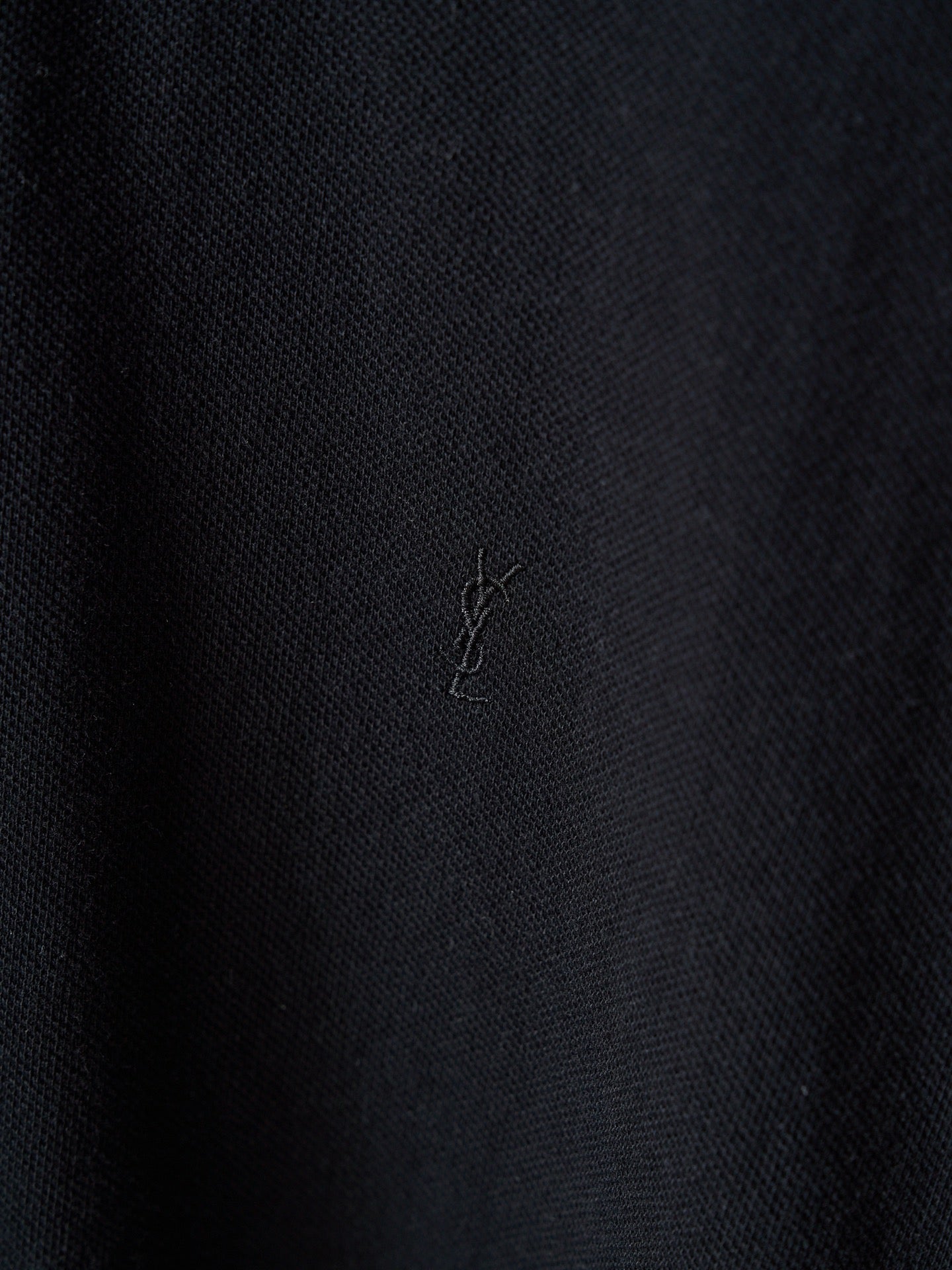 Saint Laurent YSL Embroidered Crewneck T-Shirt